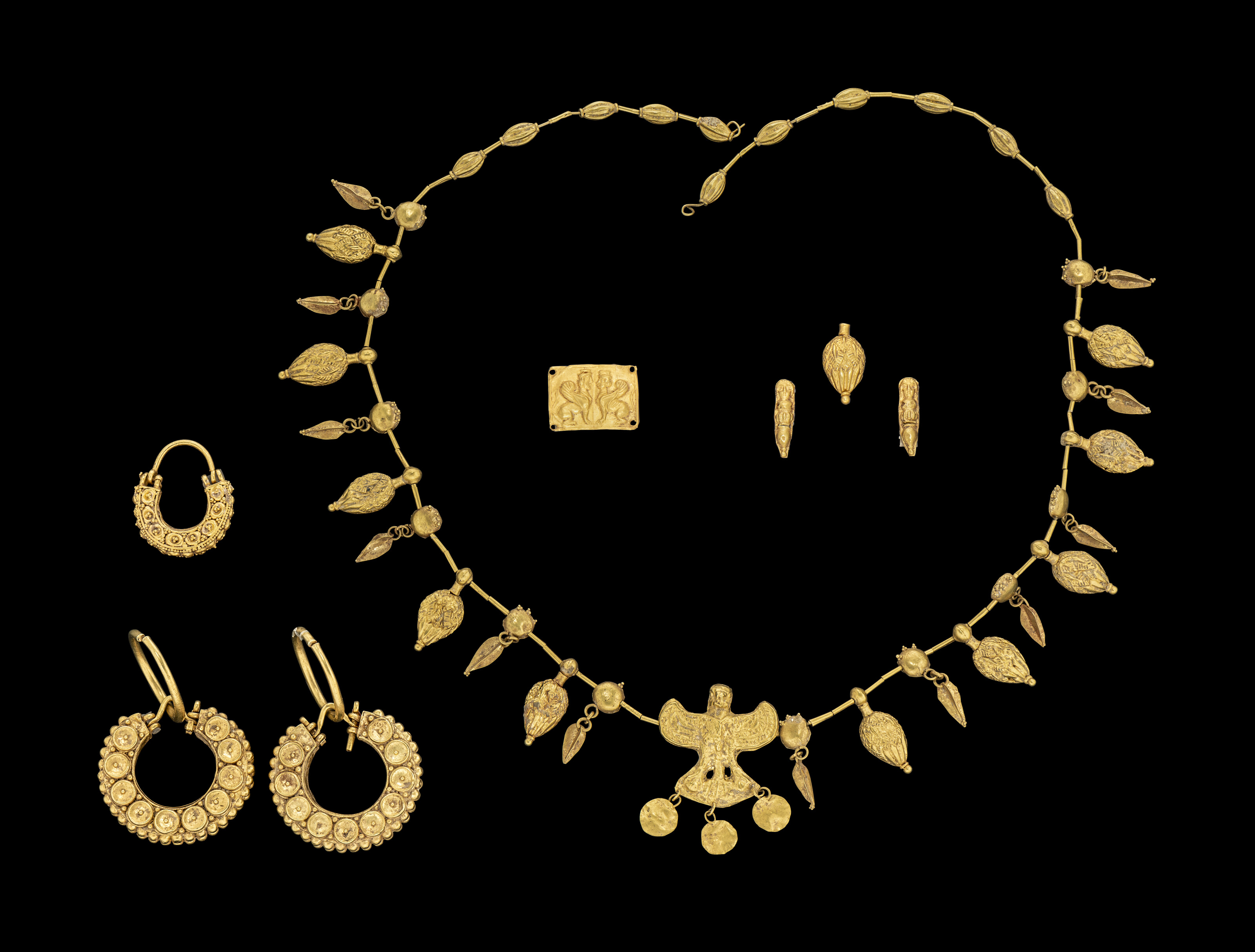A group of ancient gold jewellery, circa 5th century B.C. to 3rd century A.D., offered in Antiquities on 2 July 2025 at Christie's in London