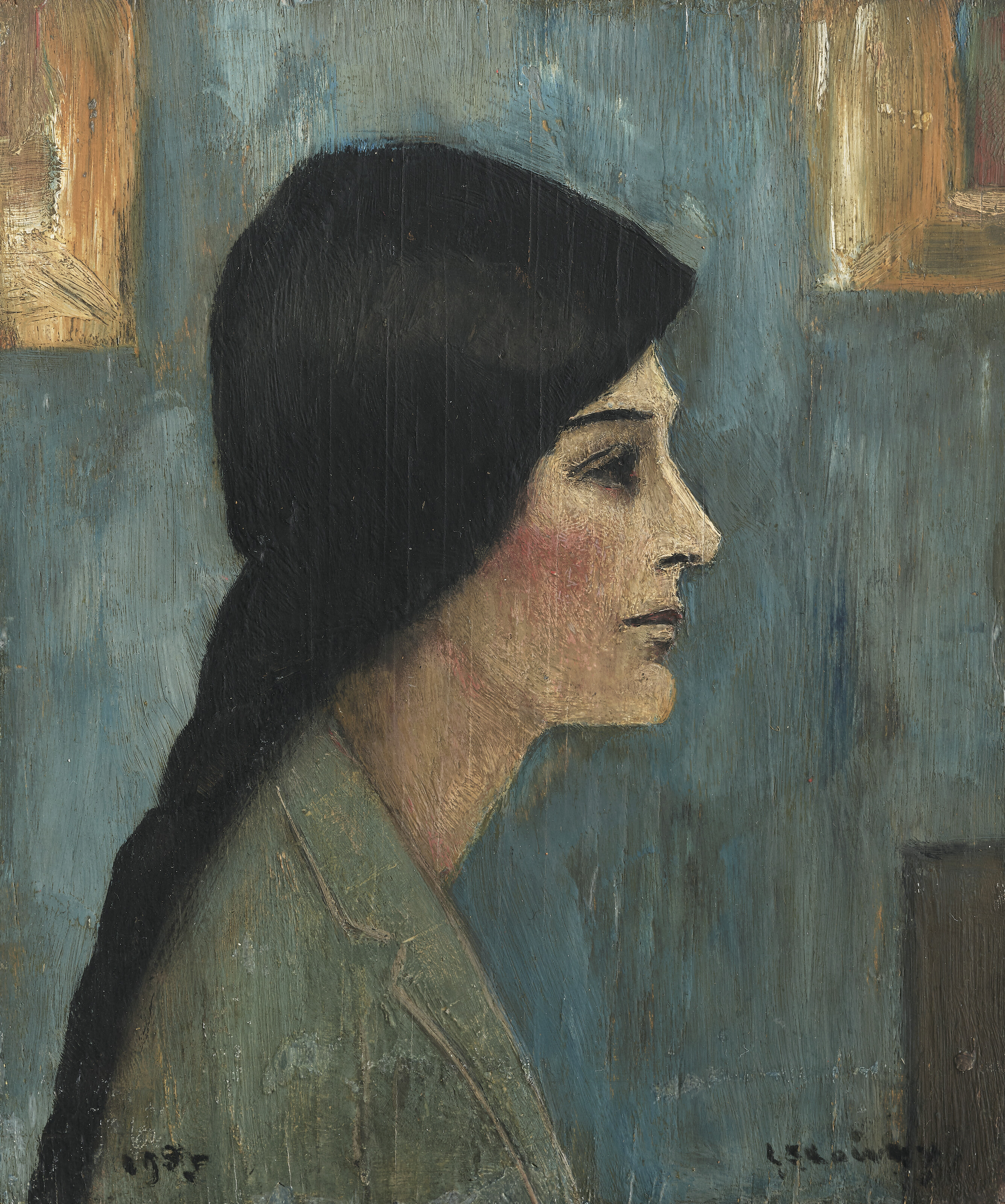 L.S. Lowry, Portrait of a girl, 1935, offered in the Modern British and Irish Art Day Sale on 23 October 2025 at Christie's in London