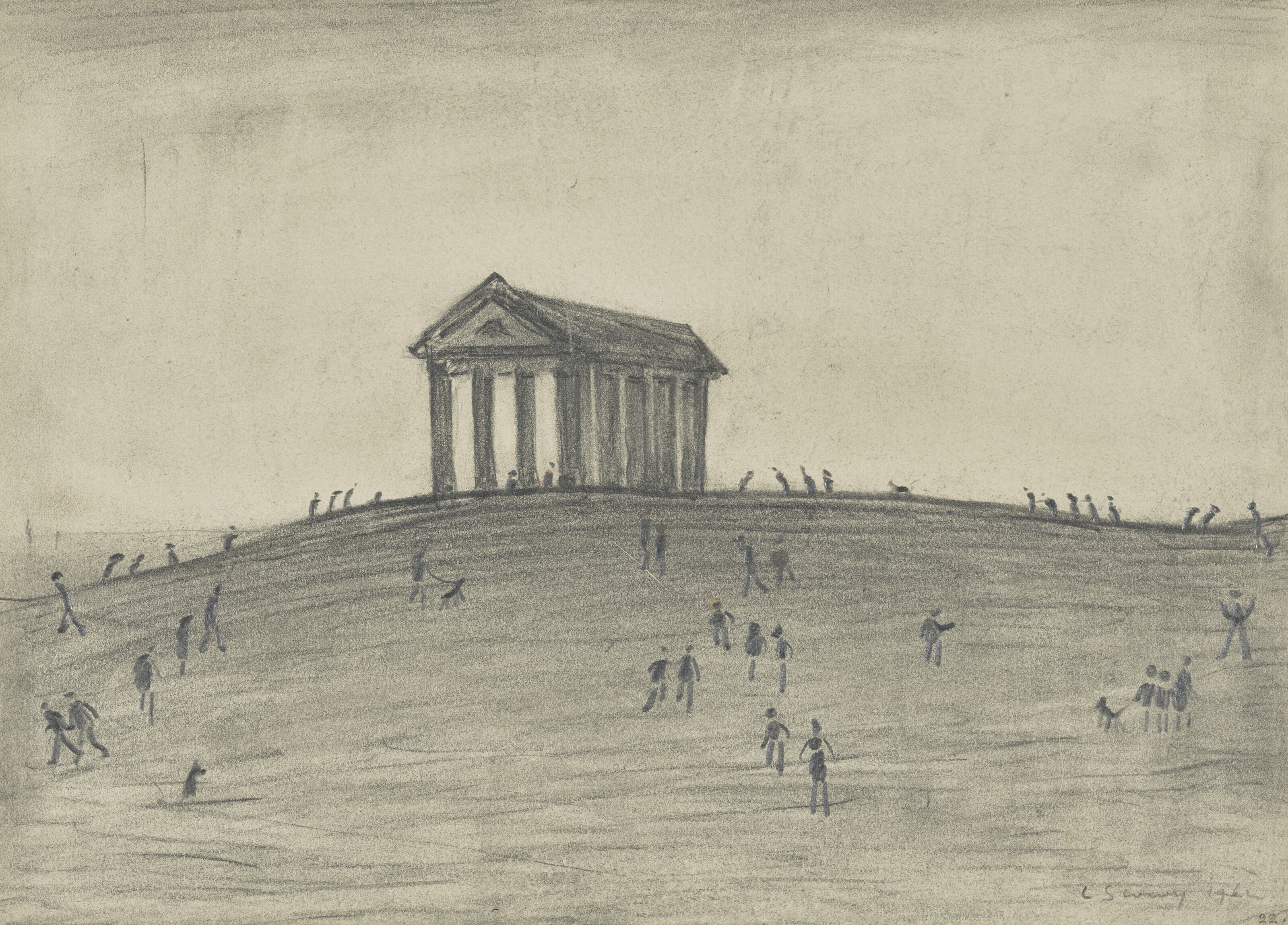 L.S. Lowry, Penshaw, 1962, offered in the Modern British and Irish Art Day Sale on 23 October 2025 at Christie's in London