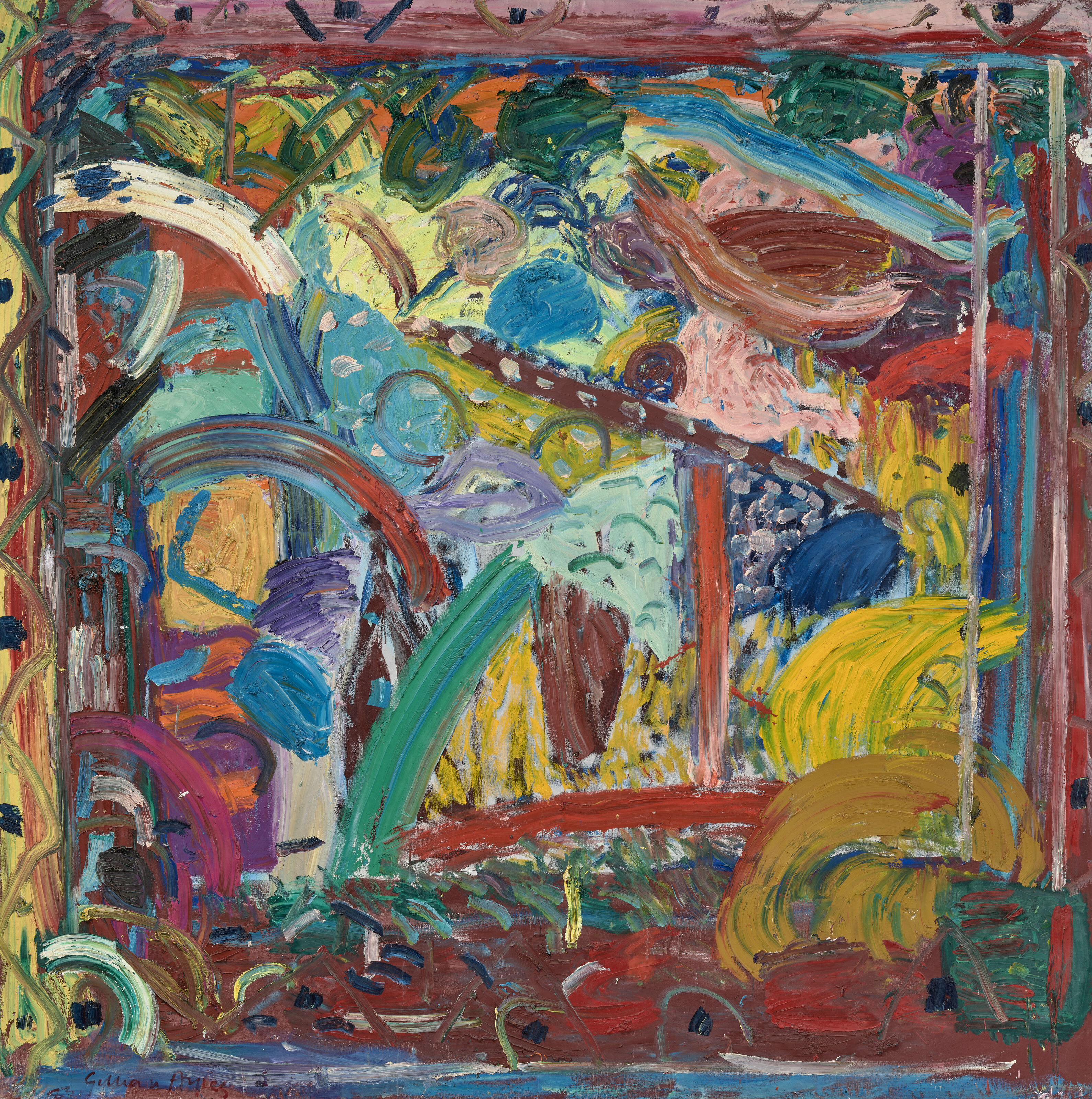 Gillian Ayres, Papagena, 1983, offered in the Modern British and Irish Art Day Sale on 23 October 2025 at Christie's in London