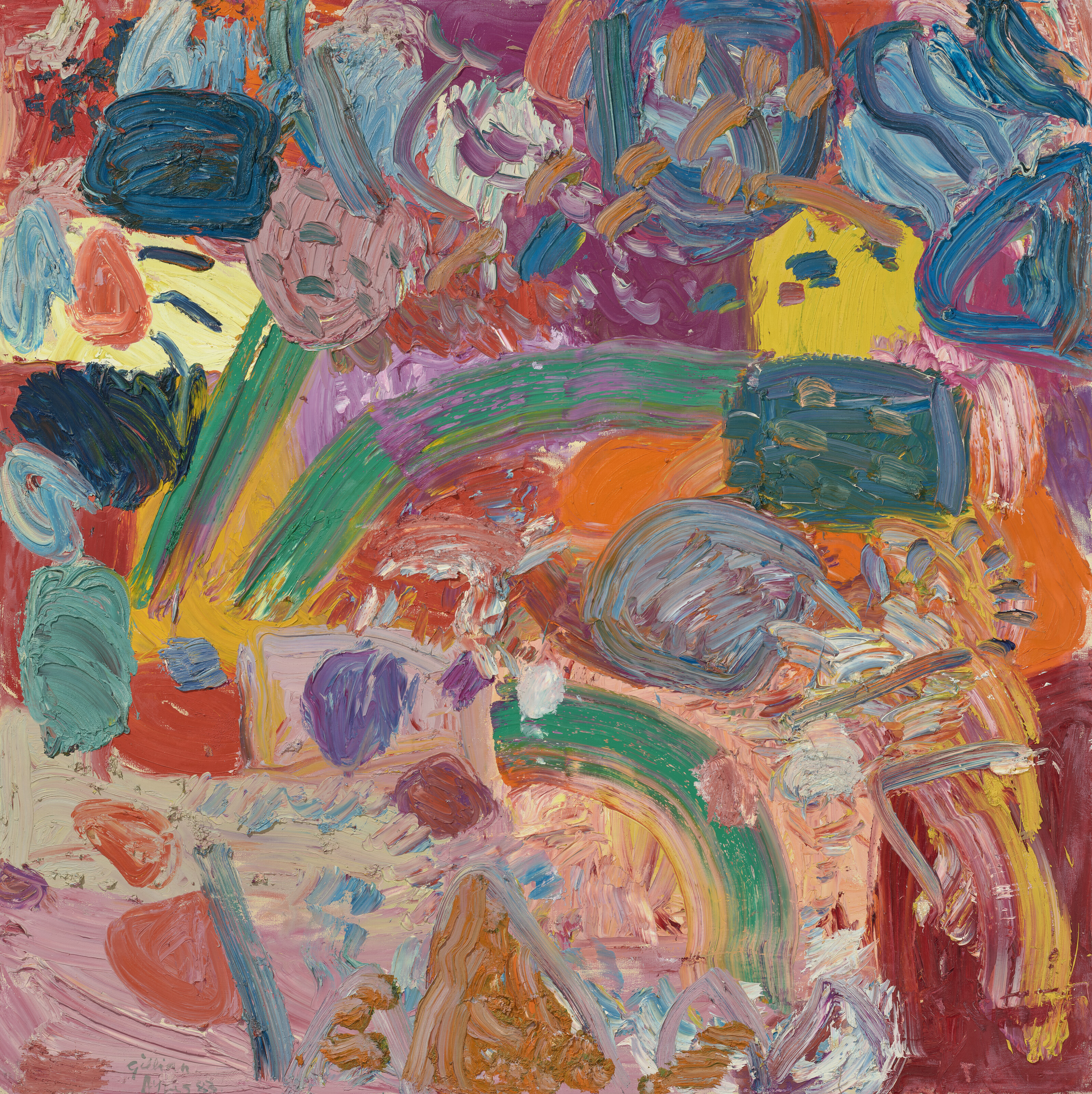 Gillian Ayres, Anadyomene, 1983, offered in the Modern British and Irish Art Day Sale on 23 October 2025 at Christie's in London