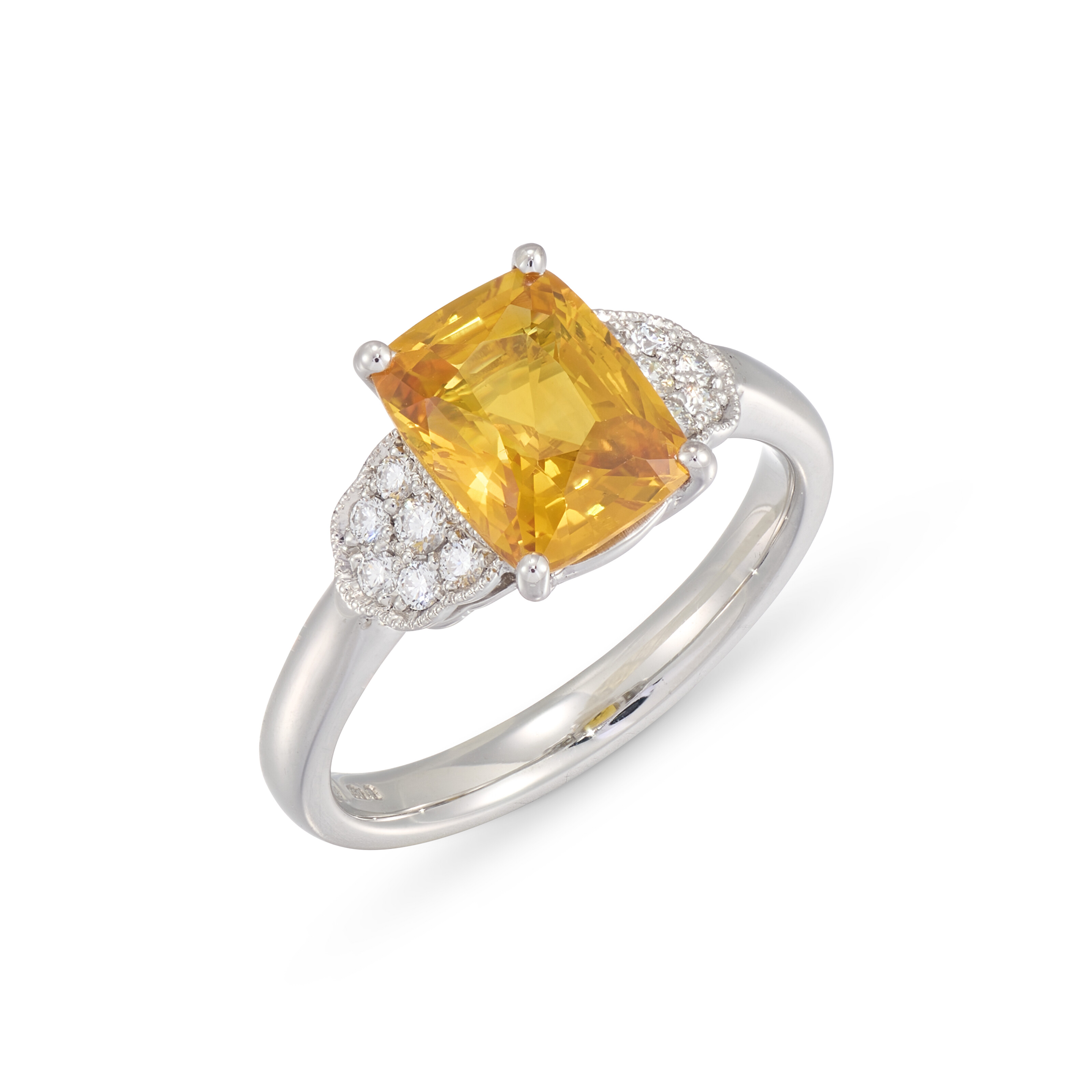 Catalog image of COLOURED SAPPHIRE AND DIAMOND RING