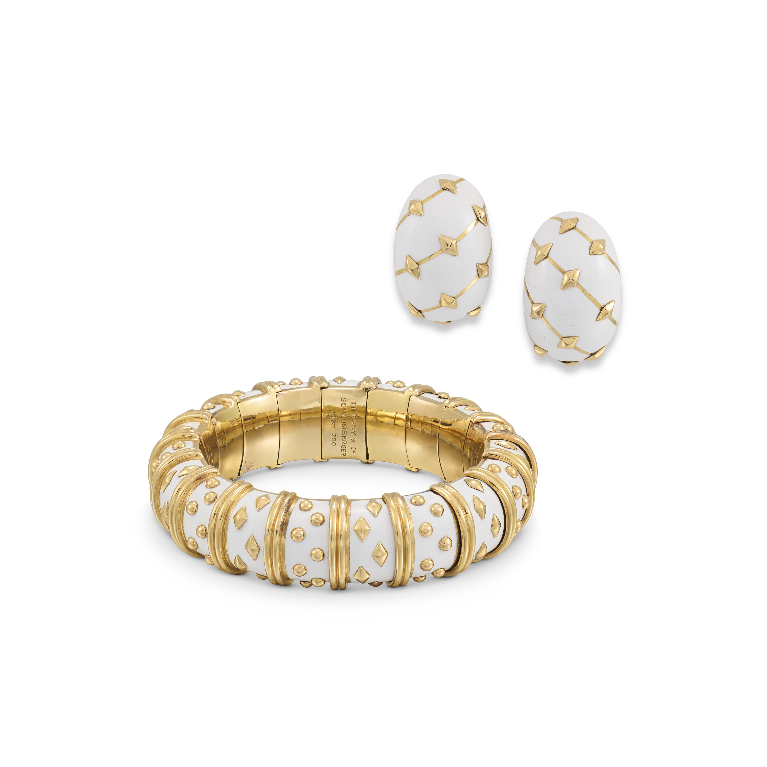 SCHLUMBERGER FOR TIFFANY & CO., WHITE ENAMEL 