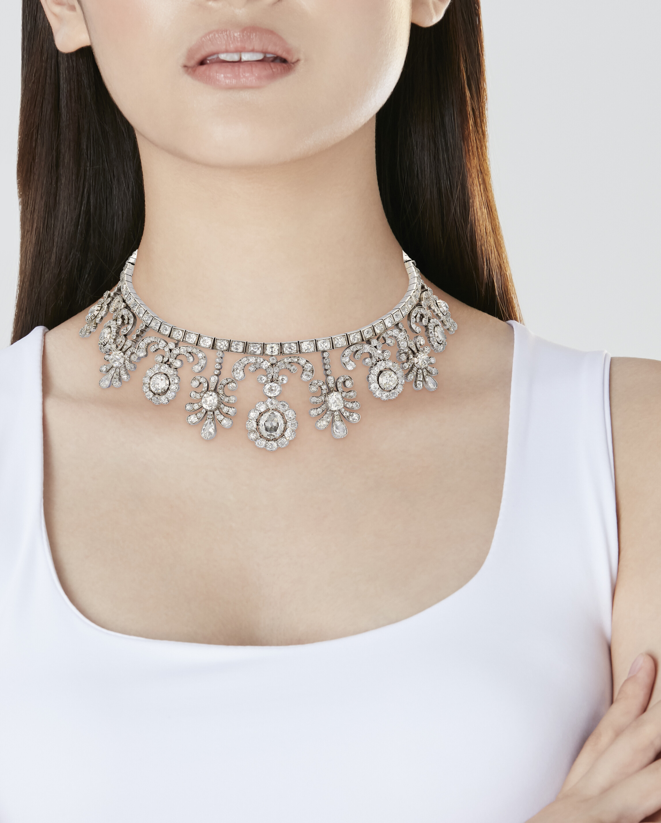 19TH CENTURY DIAMOND TIARA/NECKLACE, | Christie's
