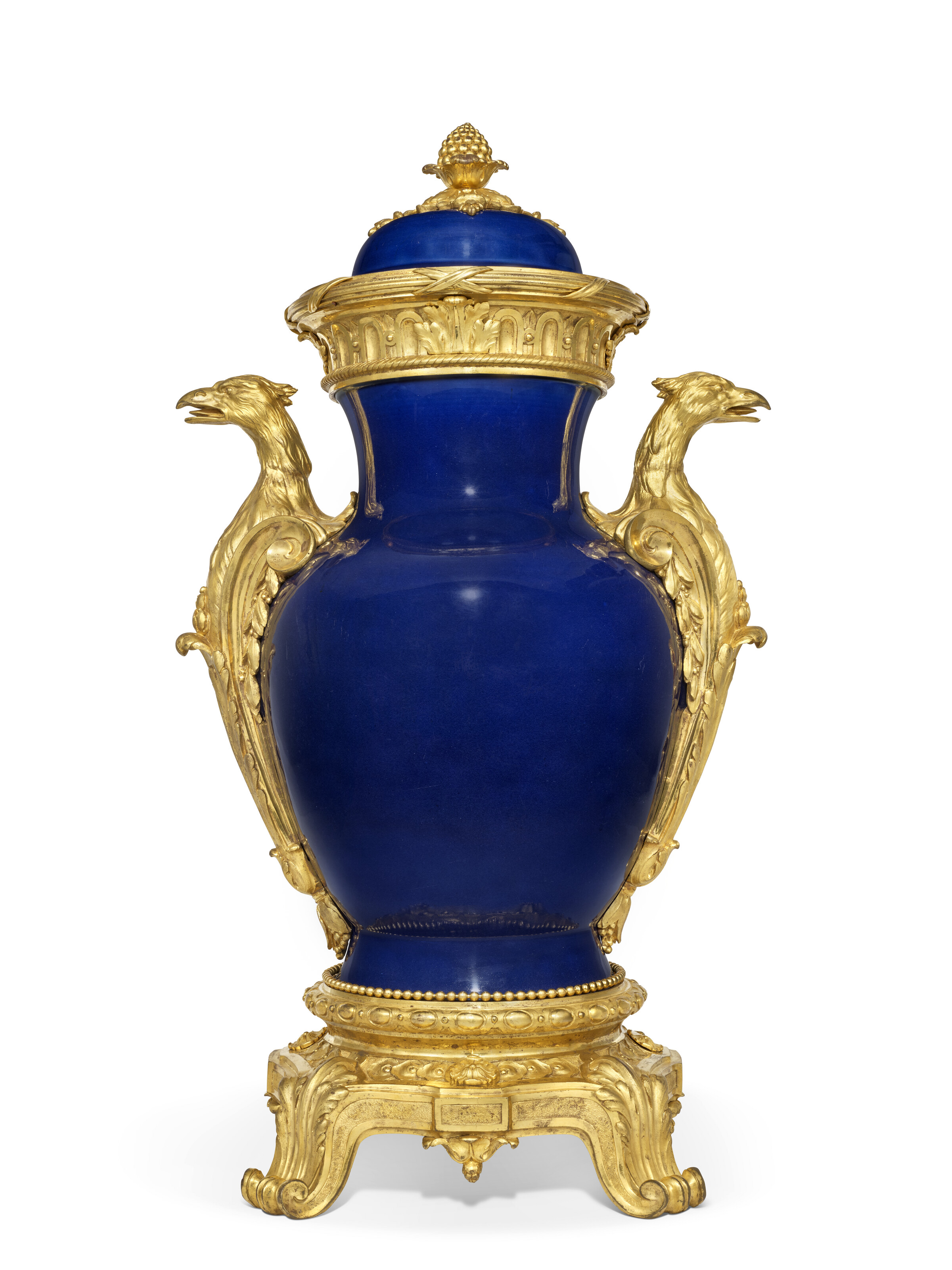 ルイ・ヴァルタ、Vase bleu、海外版超希少レゾネ、新品額付 A LATE LOUIS XV ORMOLU-MOUNTED 'BLEU TURQUE' CHINESE PORCELAIN
