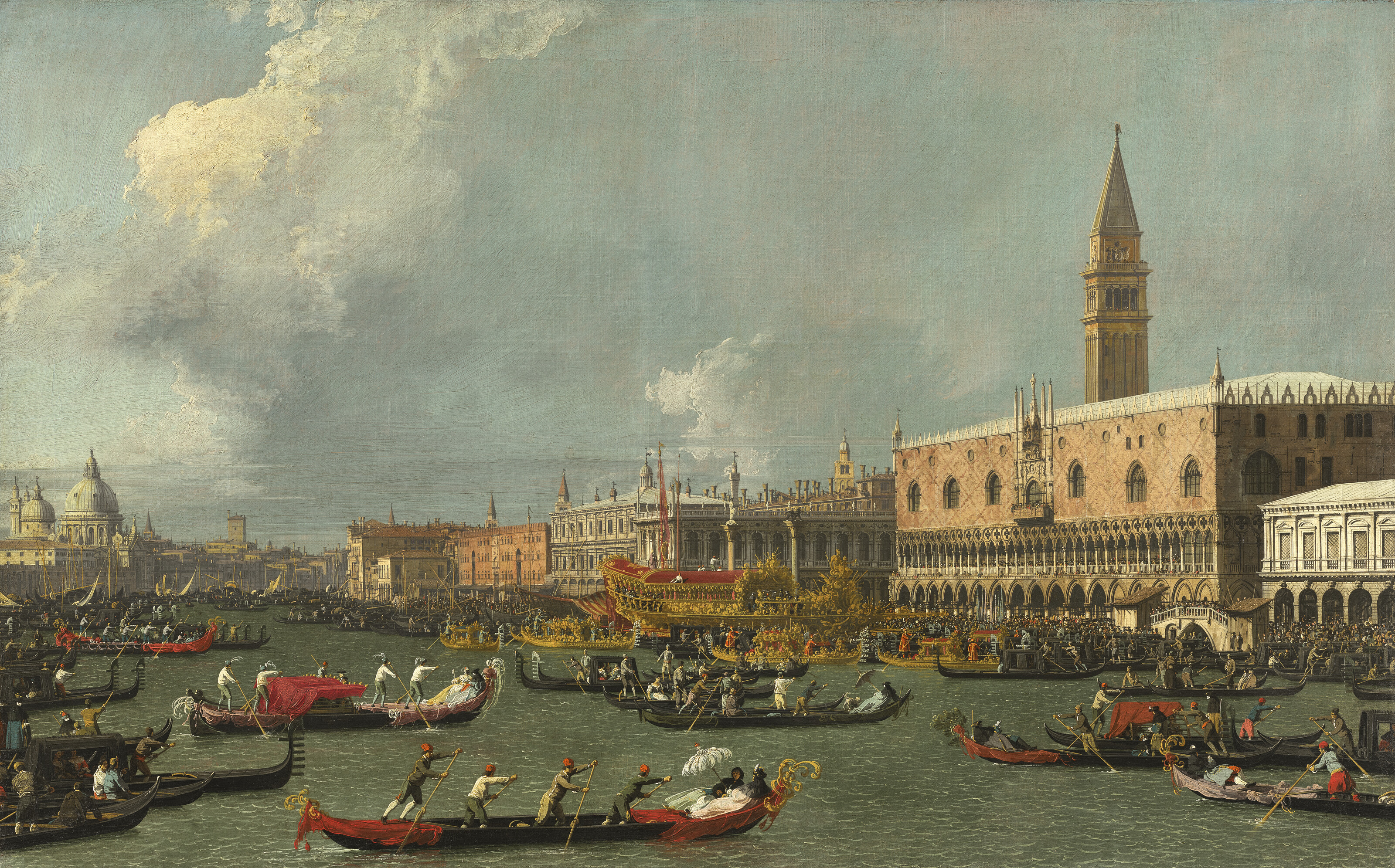 Giovanni Antonio Canal, called Canaletto, Venice, the Return of the Bucintoro on Ascension Day, offered in the Old Masters Evening Sale on 1 July 2025 at Christie's in London