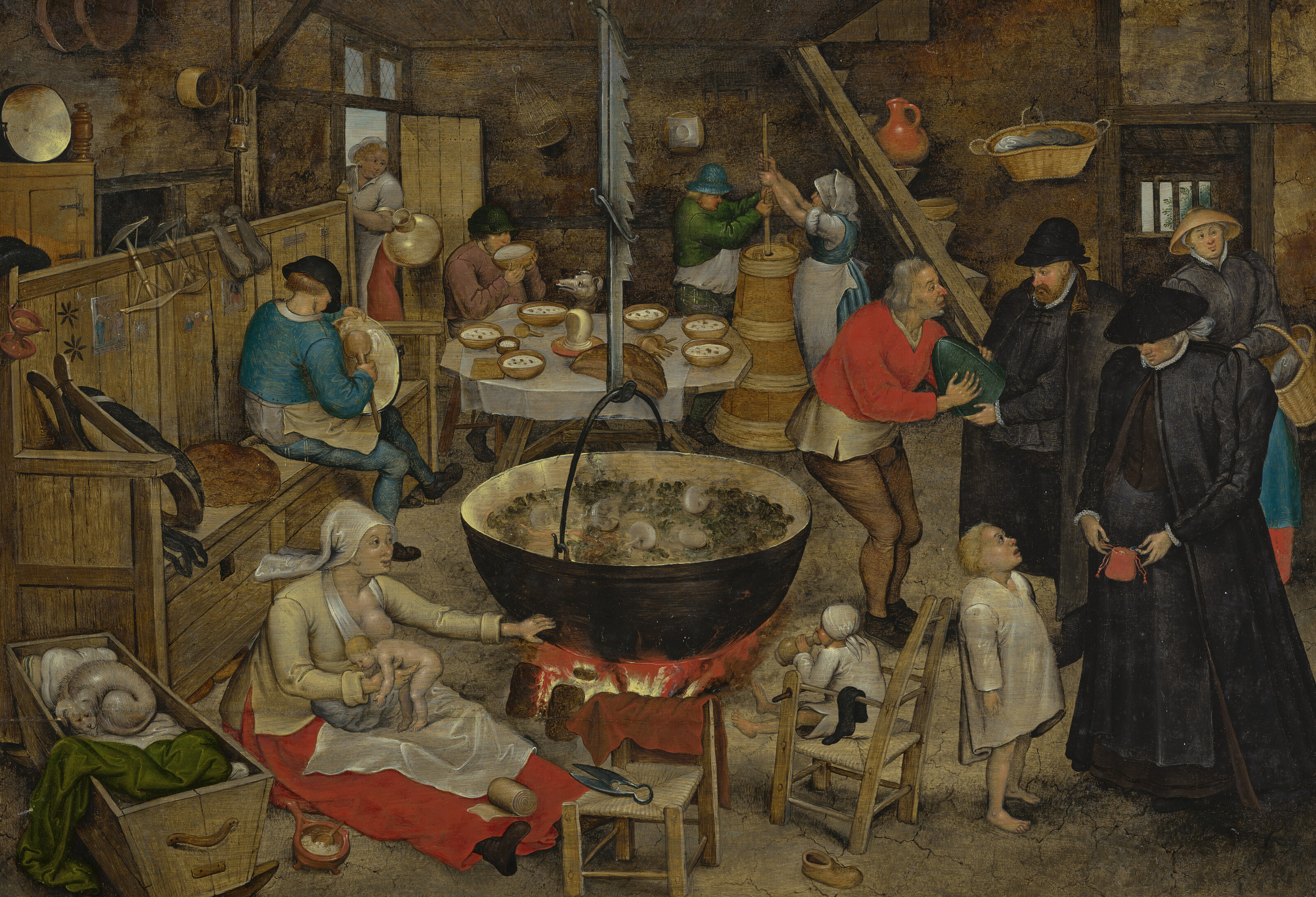 Pieter Brueghel the Younger, Visit to the Farm, offered in the Old Masters Evening Sale on 1 July 2025 at Christie's in London