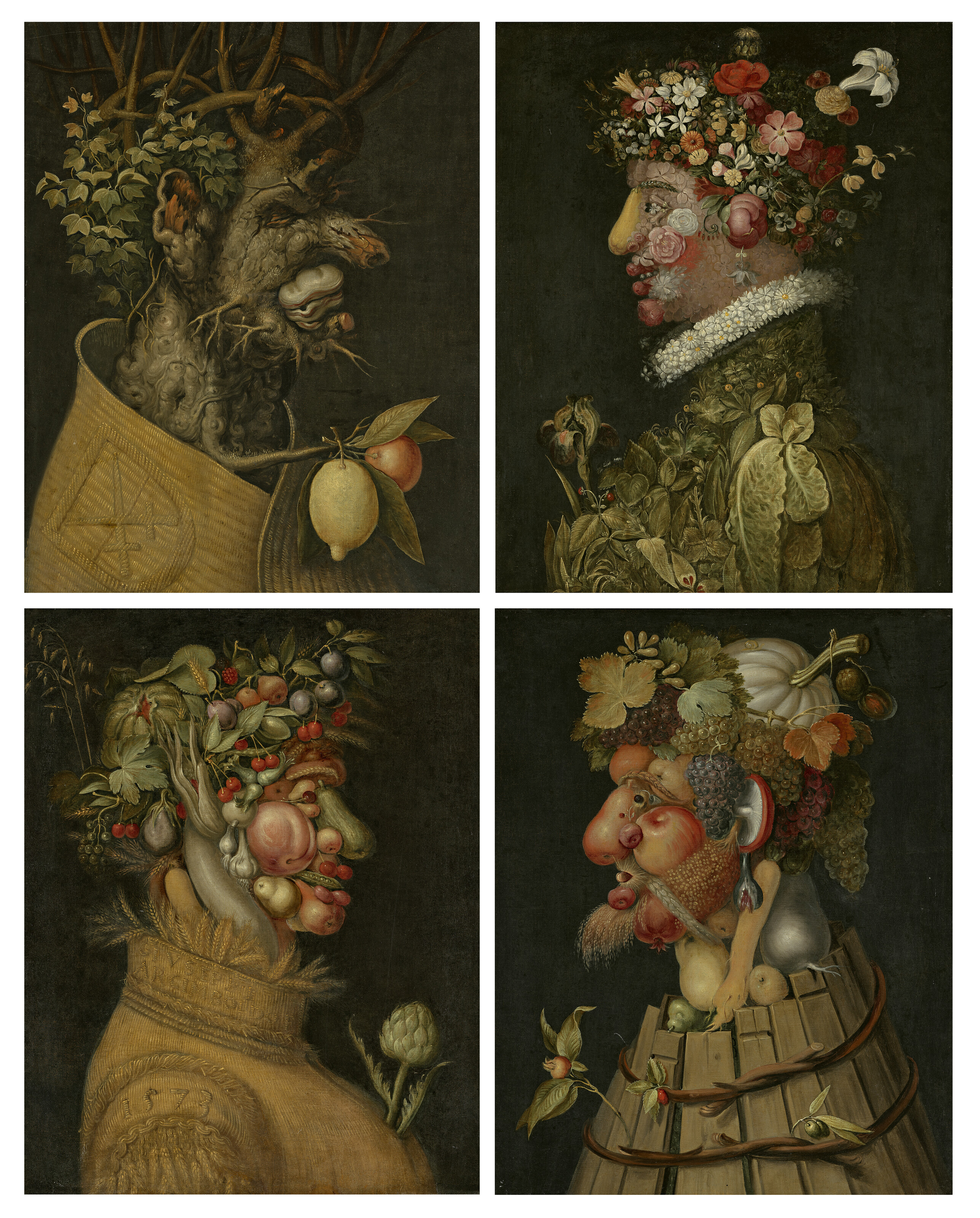 WORKSHOP OF GIUSEPPE ARCIMBOLDO (MILAN 1527-1593), The Four
