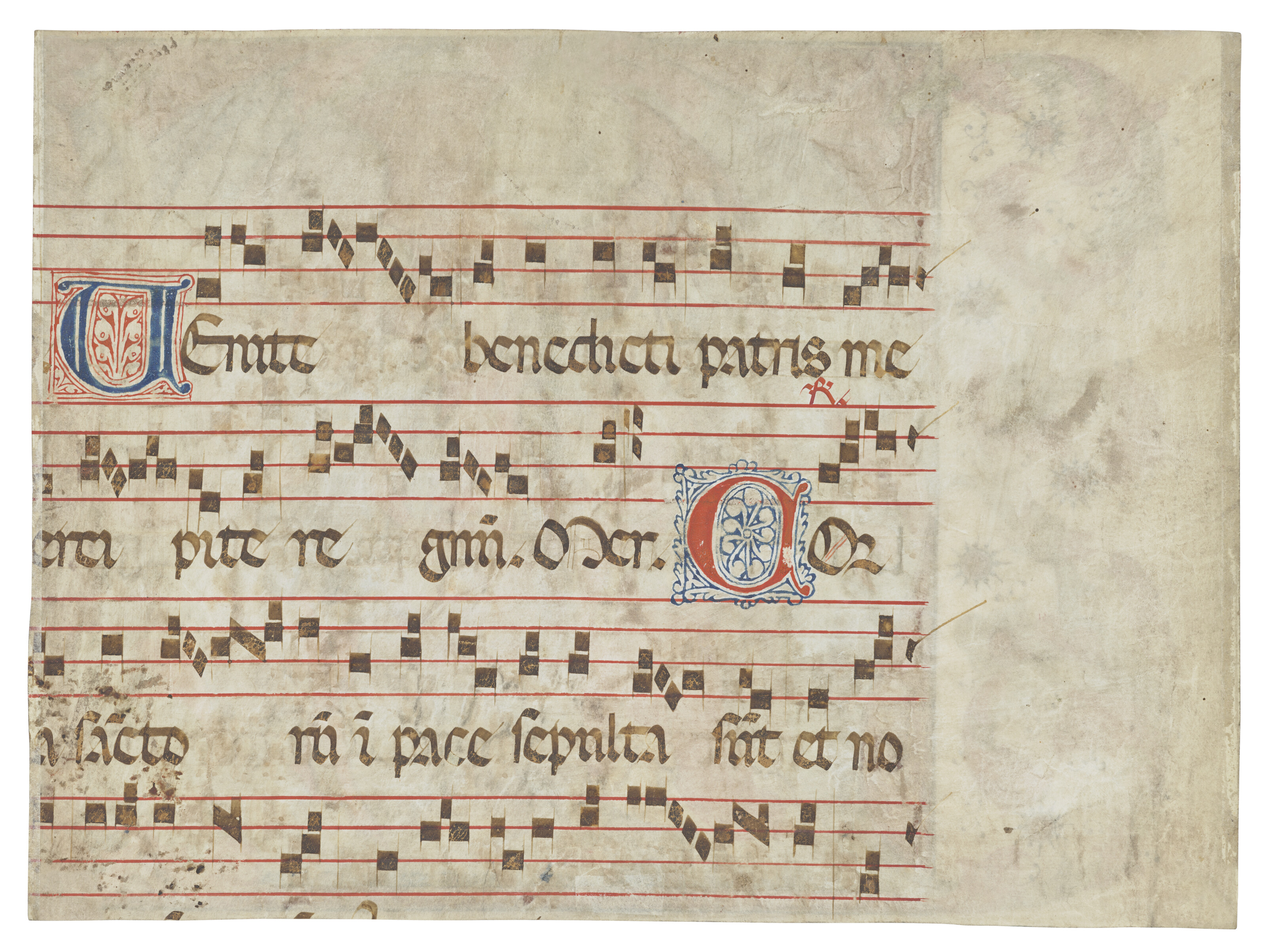 The Spanish Forger (fl.1890s-1920s), A Game of Dice, historiated initial  'N' on a cutting from a 15th-century choirbook on vellum [Paris, early 20th  century] | Christie's, image size:3200x2405