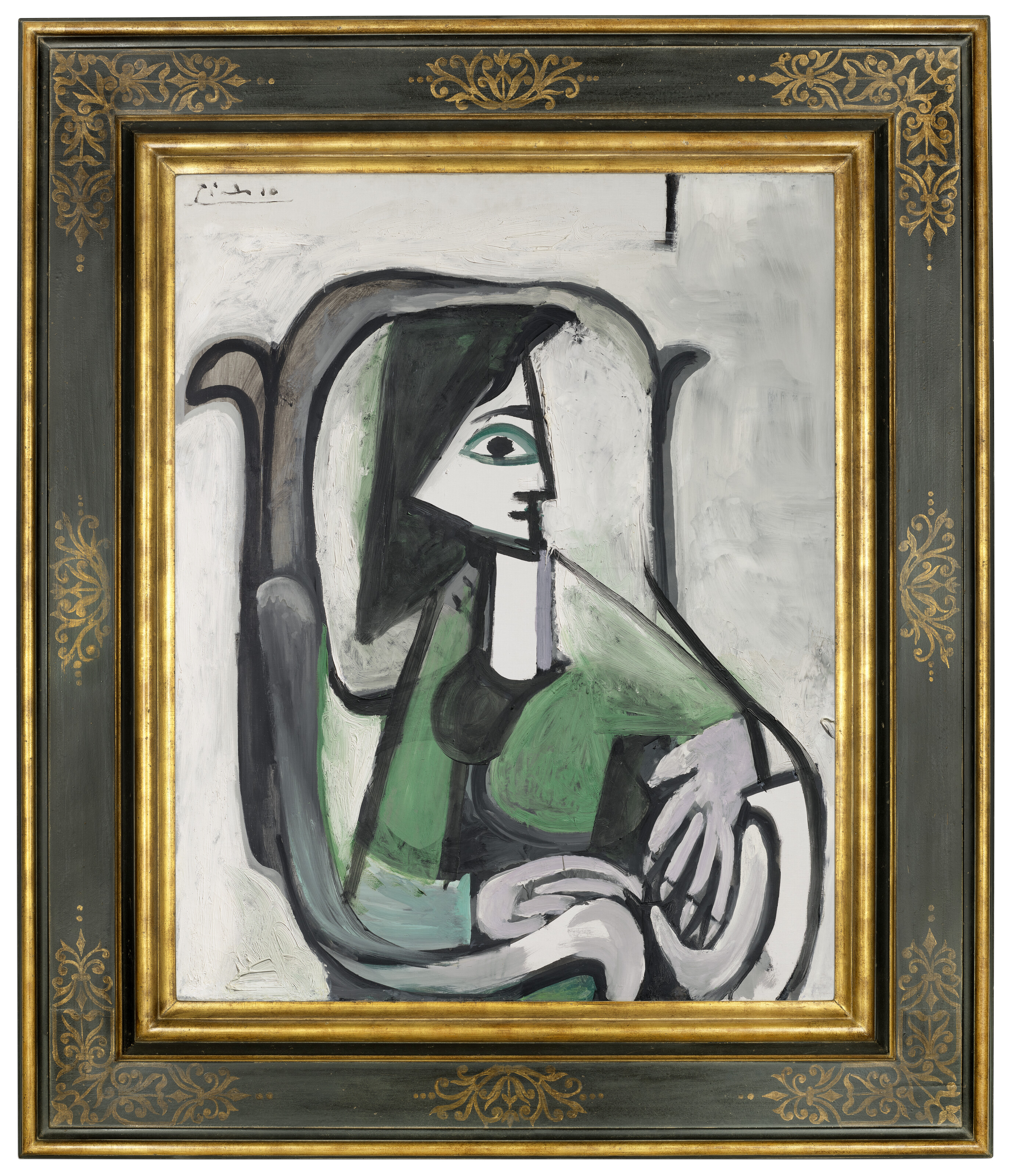 PABLO PICASSO (1881-1973), Femme de profil dans un fauteuil (III
