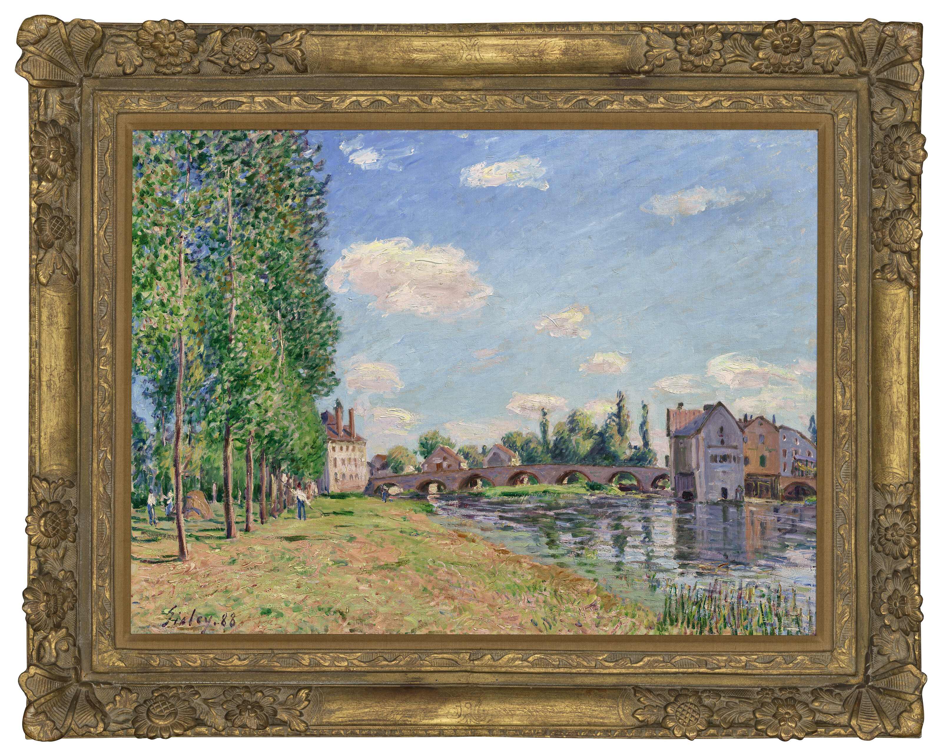 Alfred Sisley、MORET-SUR-LOING、画集画、新品額装付 Alfred Sisley