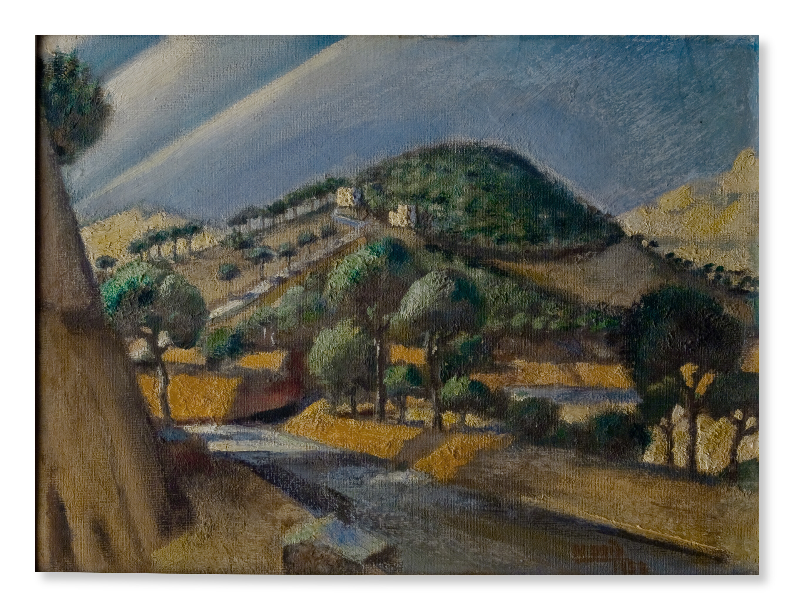 Mahmoud Said, La colline de Mekarzel (Mekarzel Hill), 1955, offered in Silsila: Highlights from the Dalloul Collection including Modern and Contemporary Middle Eastern Art on 6 November 2025 at Christie's in London