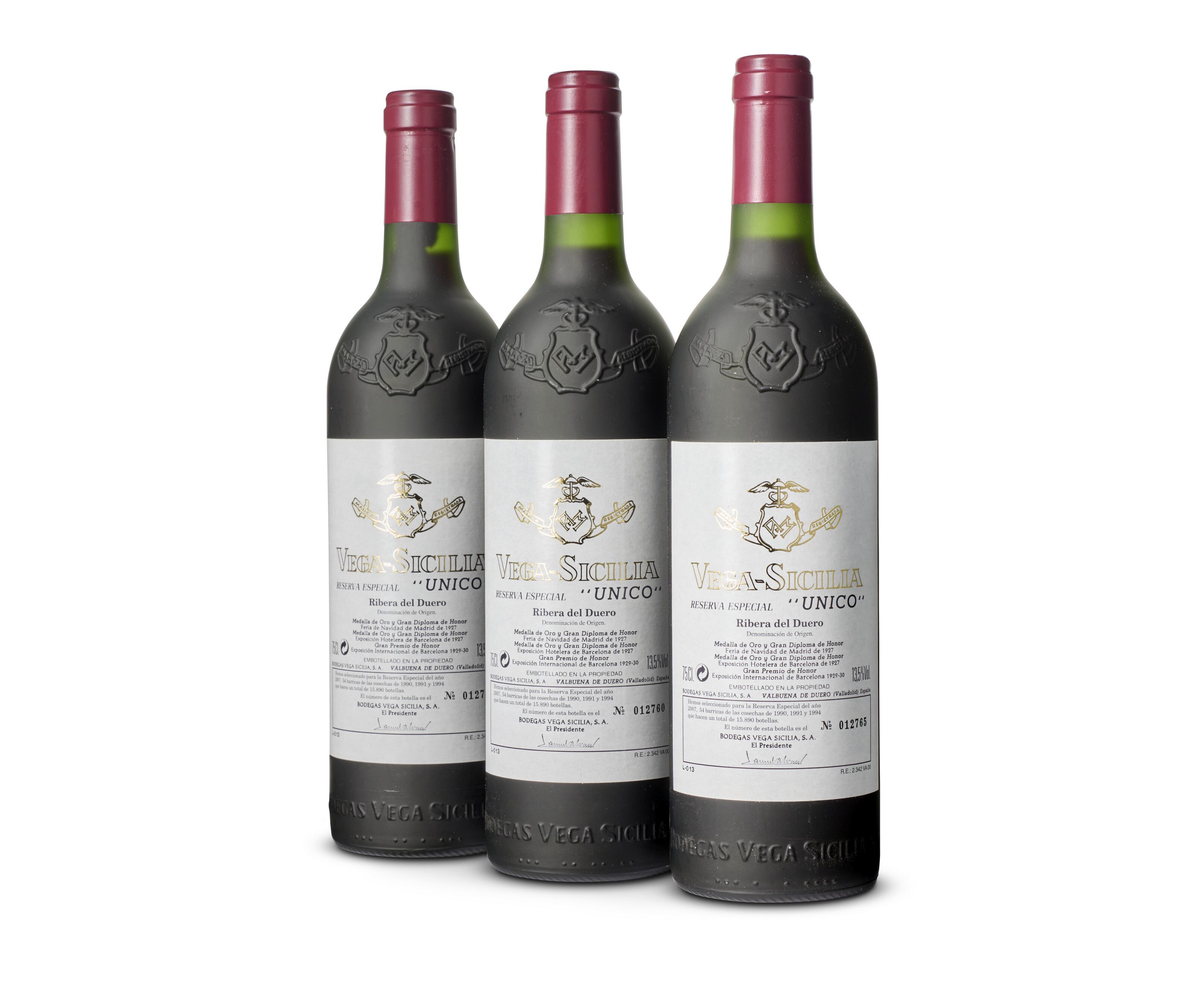 Vega Sicilia, Unico Reserva Especial Release 2007, 3 bottles (75cl) per lot, offered in Fine and Rare Wines Online: London Edition, 15-29 April 2025 at Christie's Online