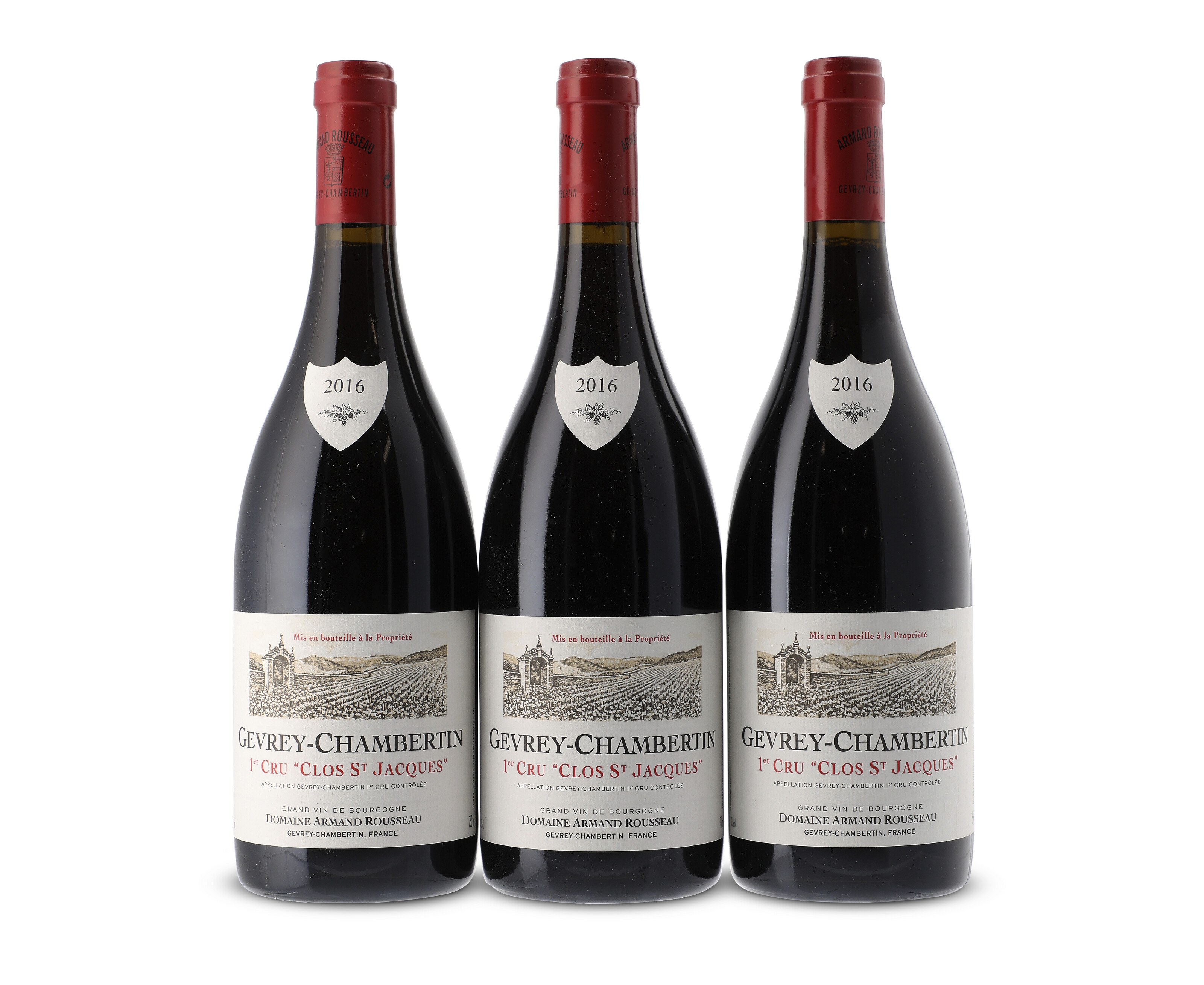 Domaine Armand Rousseau, Gevrey-Chambertin, Clos Saint-Jacques 2016, offered in Three Great Cellars: A Celebration of Superb Burgundy and Large Format Bordeaux, until 18 June 2025 at Christie's Online