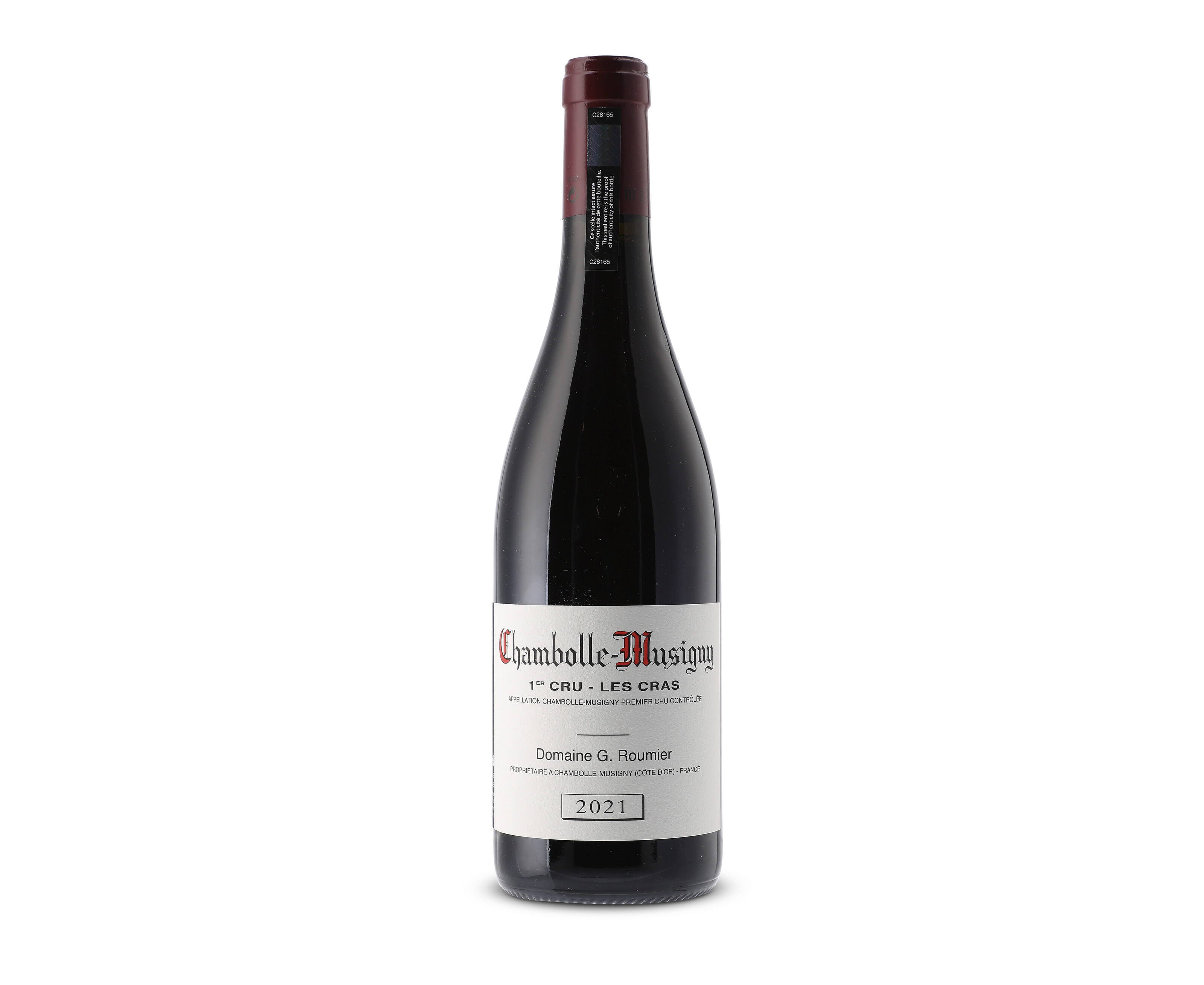 Domaine Georges Roumier, Chambolle-Musigny, Les Cras 2021, offered in Three Great Cellars: A Celebration of Superb Burgundy and Large Format Bordeaux, until 18 June 2025 at Christie's Online