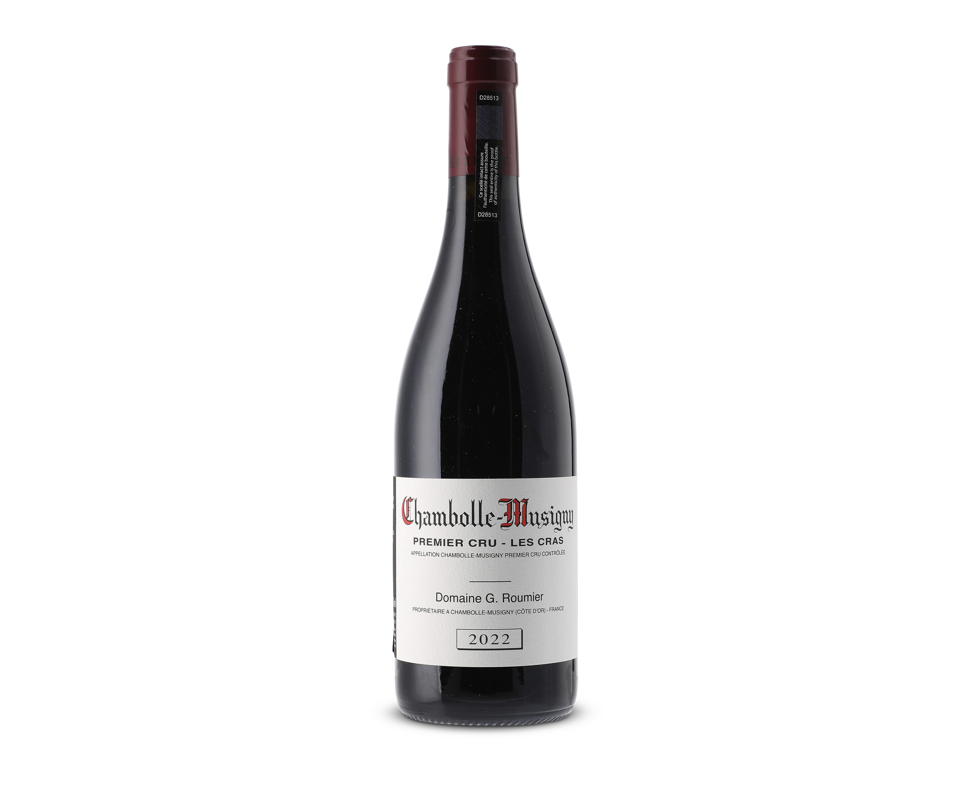 Domaine Georges Roumier, Chambolle-Musigny, Les Cras 2022, offered in Three Great Cellars: A Celebration of Superb Burgundy and Large Format Bordeaux, until 18 June 2025 at Christie's Online