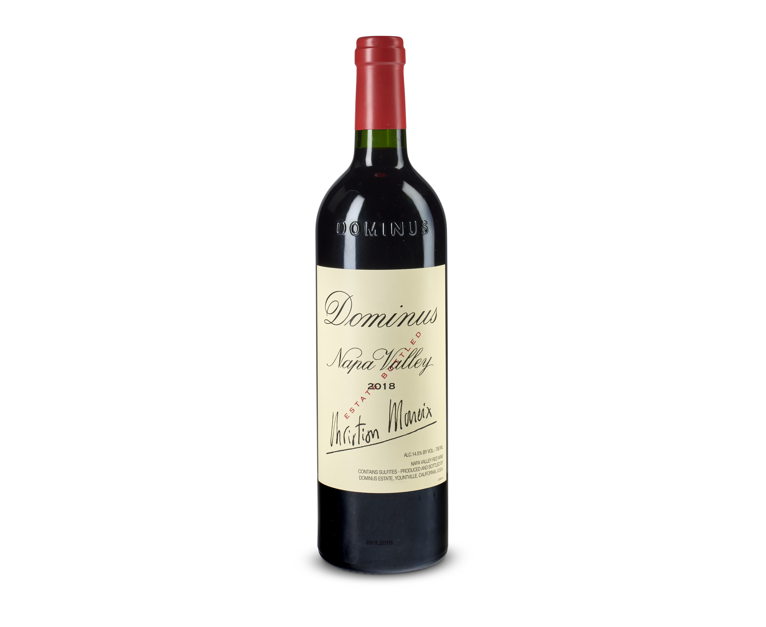Dominus, Napa Valley 2018, In six-bottle original wooden case with no ...