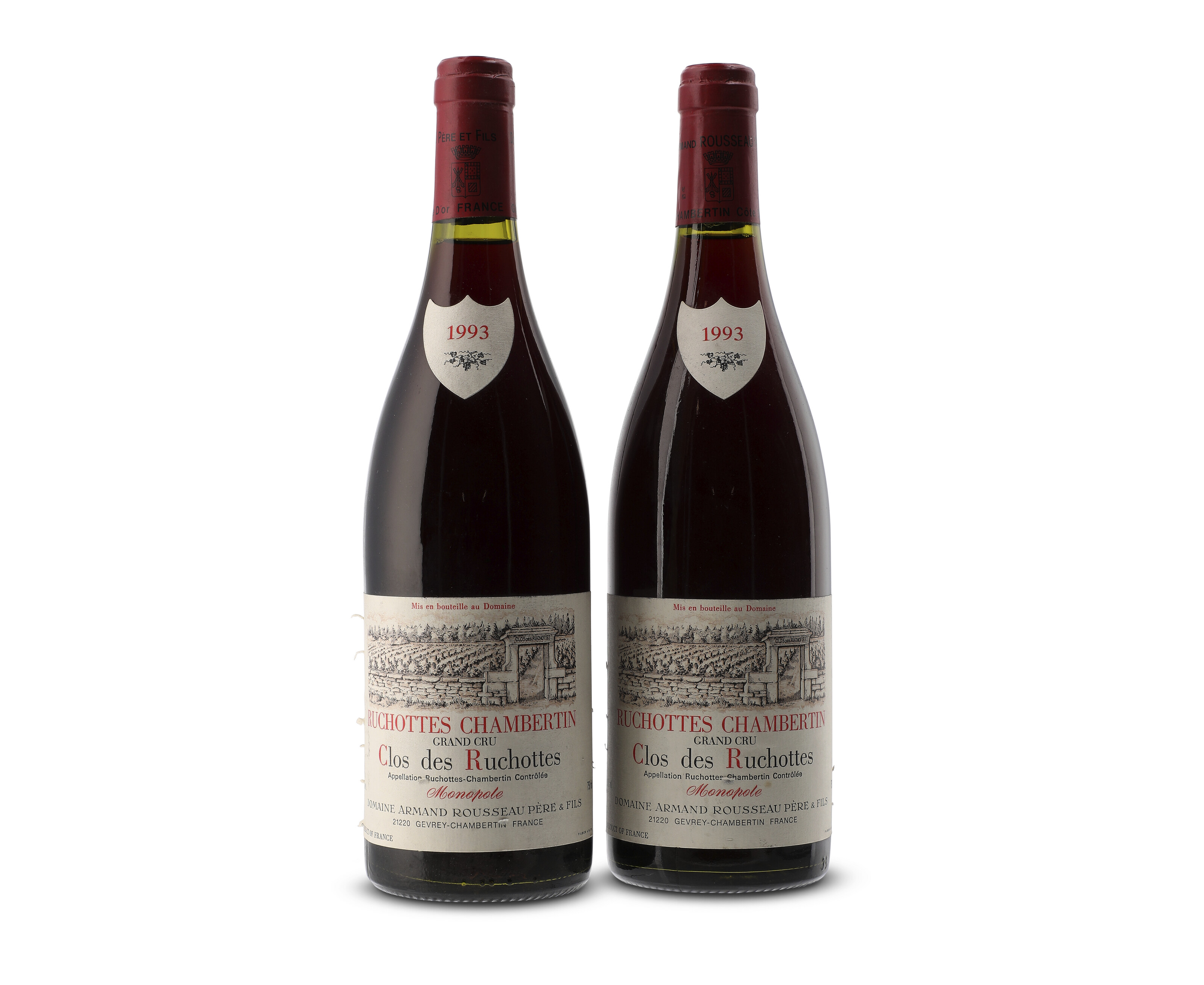 Domaine Armand Rousseau, Ruchottes-Chambertin, Clos des Ruchottes 1993, offered in Fine and Rare Wines and Spirits Online: London Edition, until 19 June 2025 at Christie's Online