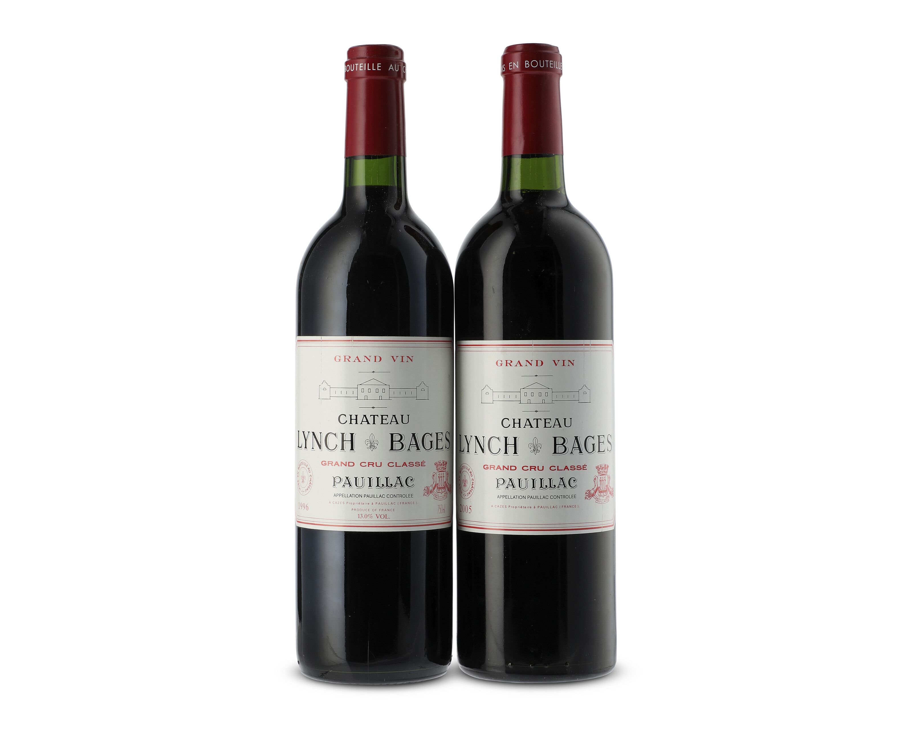 Mixed Lynch-Bages 1996-2005, Château Lynch-Bages1996In original wooden ...