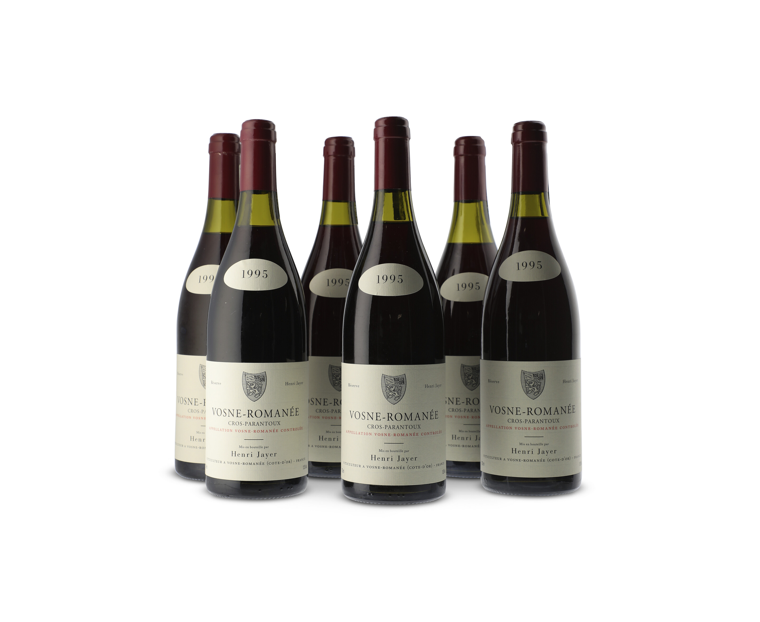 Henri Jayer, Vosne-Romanee, Cros Parantoux 1995, offered in Fine and Rare Wines and Spirits Online: London Edition, until 19 June 2025 at Christie's Online