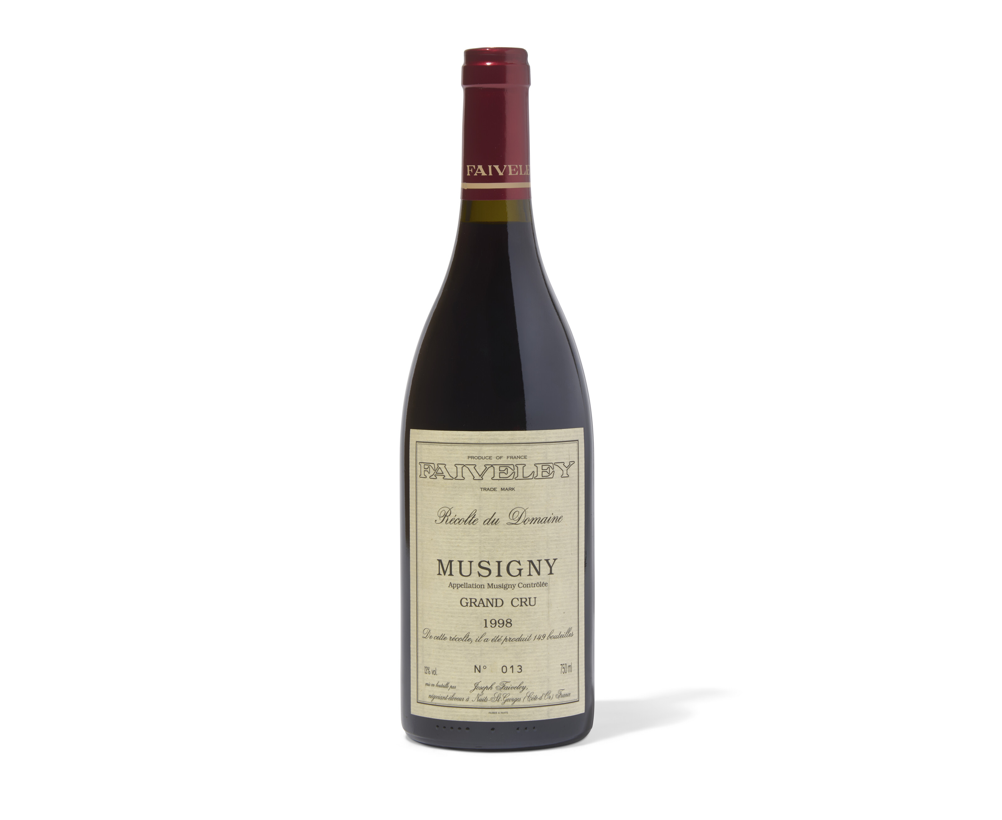 Domaine Faiveley, Musigny 1998, Côte de Nuits, Grand Cru U. 1.5cm