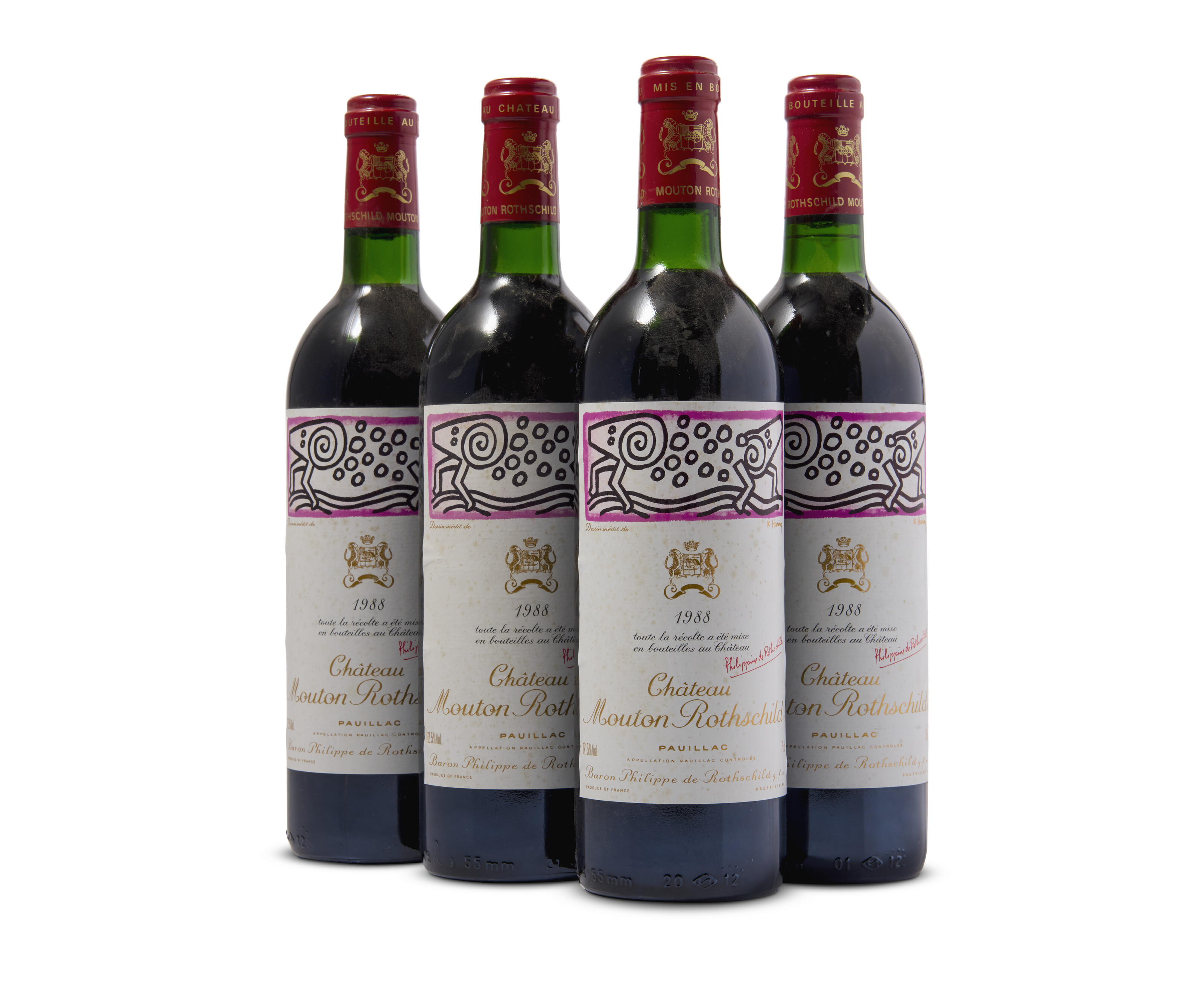 から瓶ボトルChâteau Mouton Rothschild 1988 赤 から瓶ボトルChâteau Mouton Rothschild 1988 赤