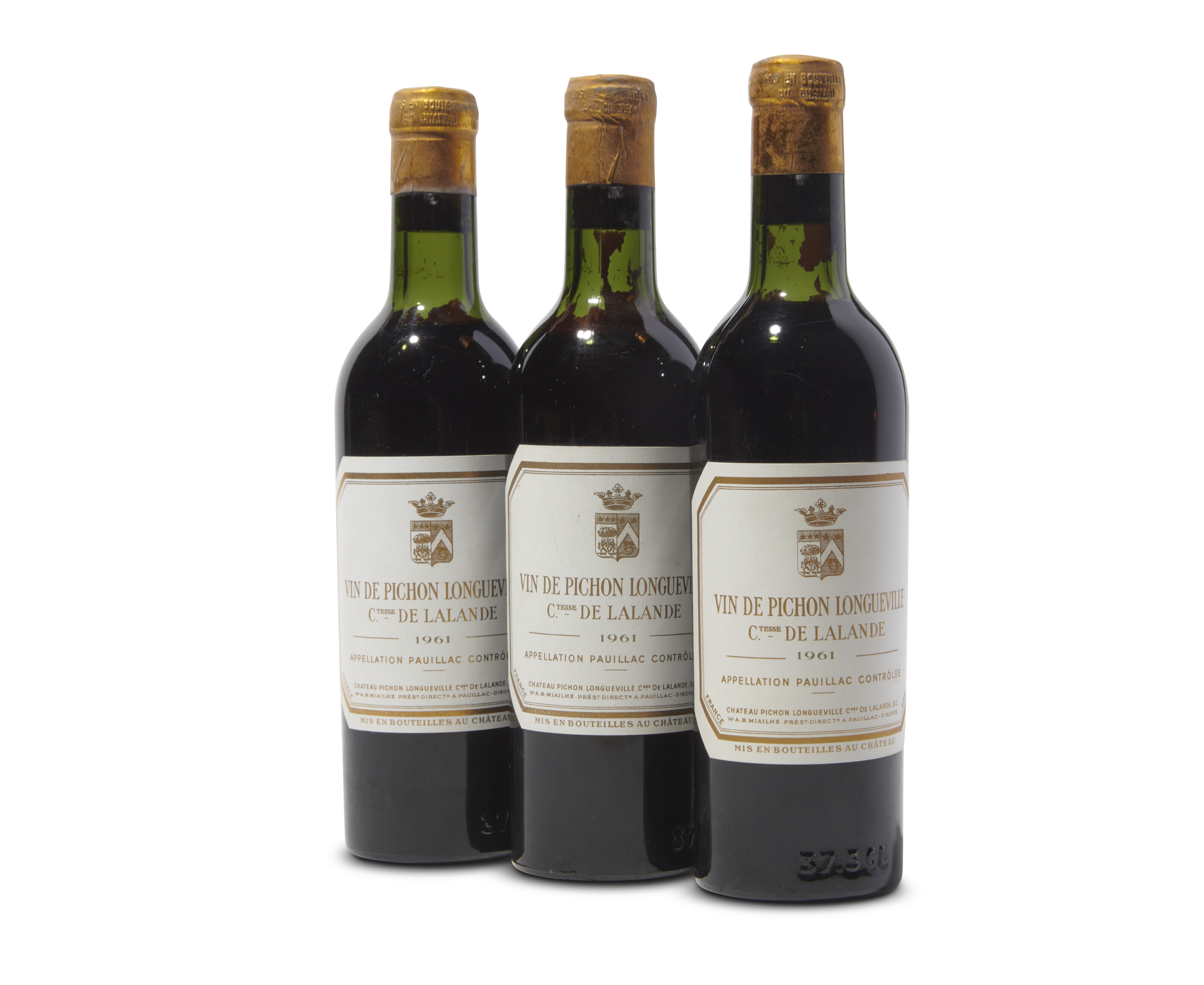 Chateau Pichon-Longueville, Lalande 1961, sold for £1,875 on 18 February 2025 at Christie's Online