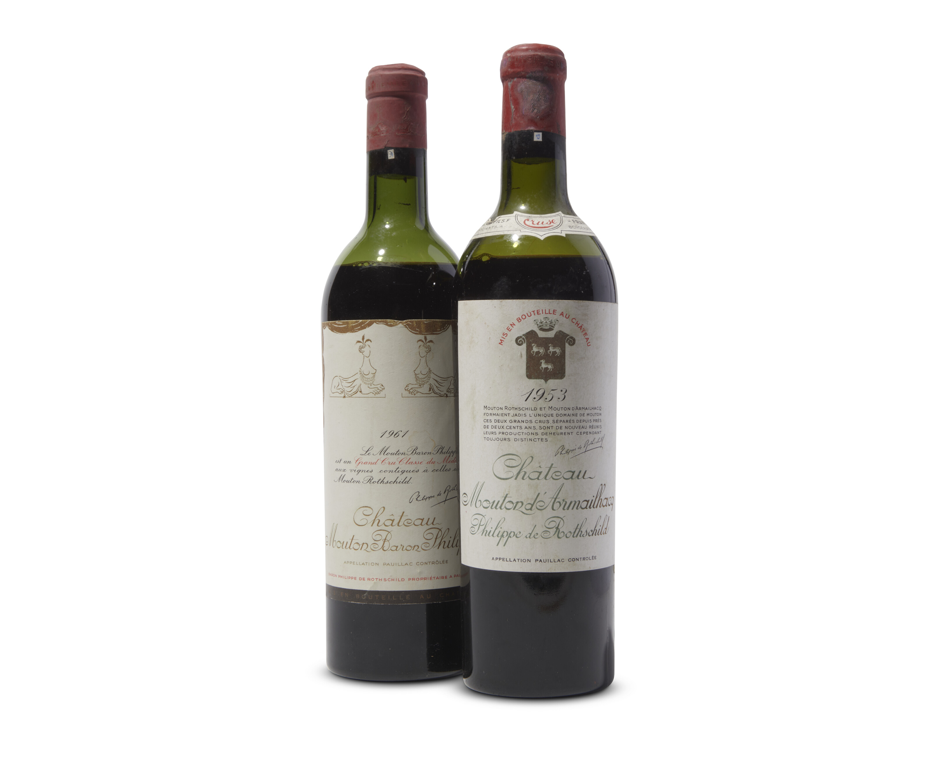 Mixed Mouton d'Armailhac and Mouton Baron Philippe 1953-1961