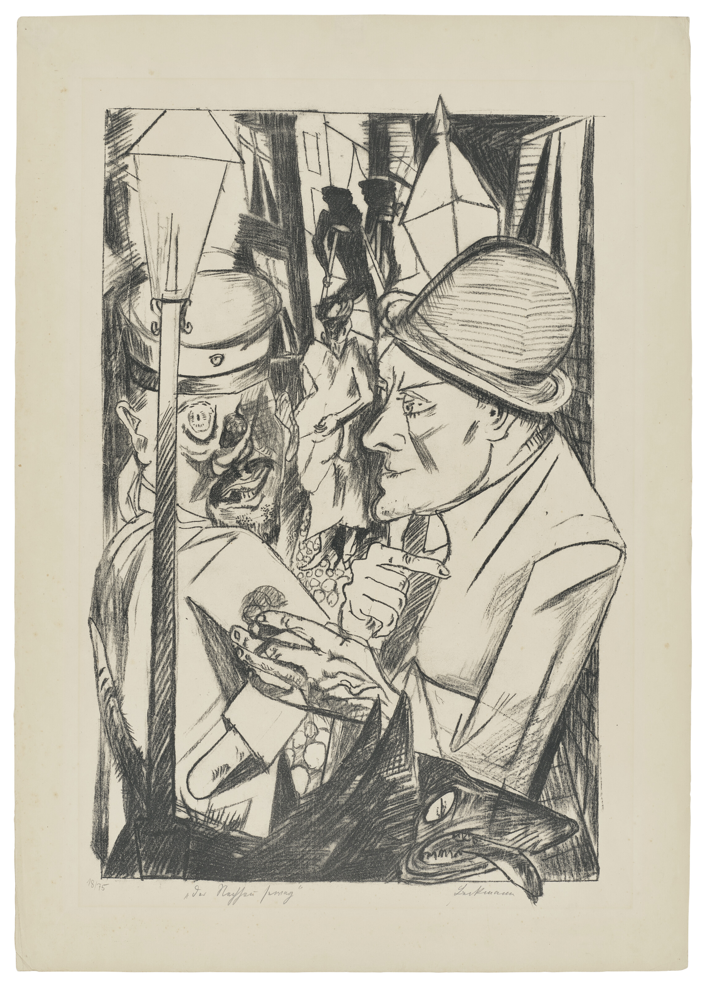 Max Beckmann, Die Holle, 1919. The set of 11 lithographs, offered in Spellbound: The Hegewisch Collection, Part I on 16 October 2025 at Christie's in London