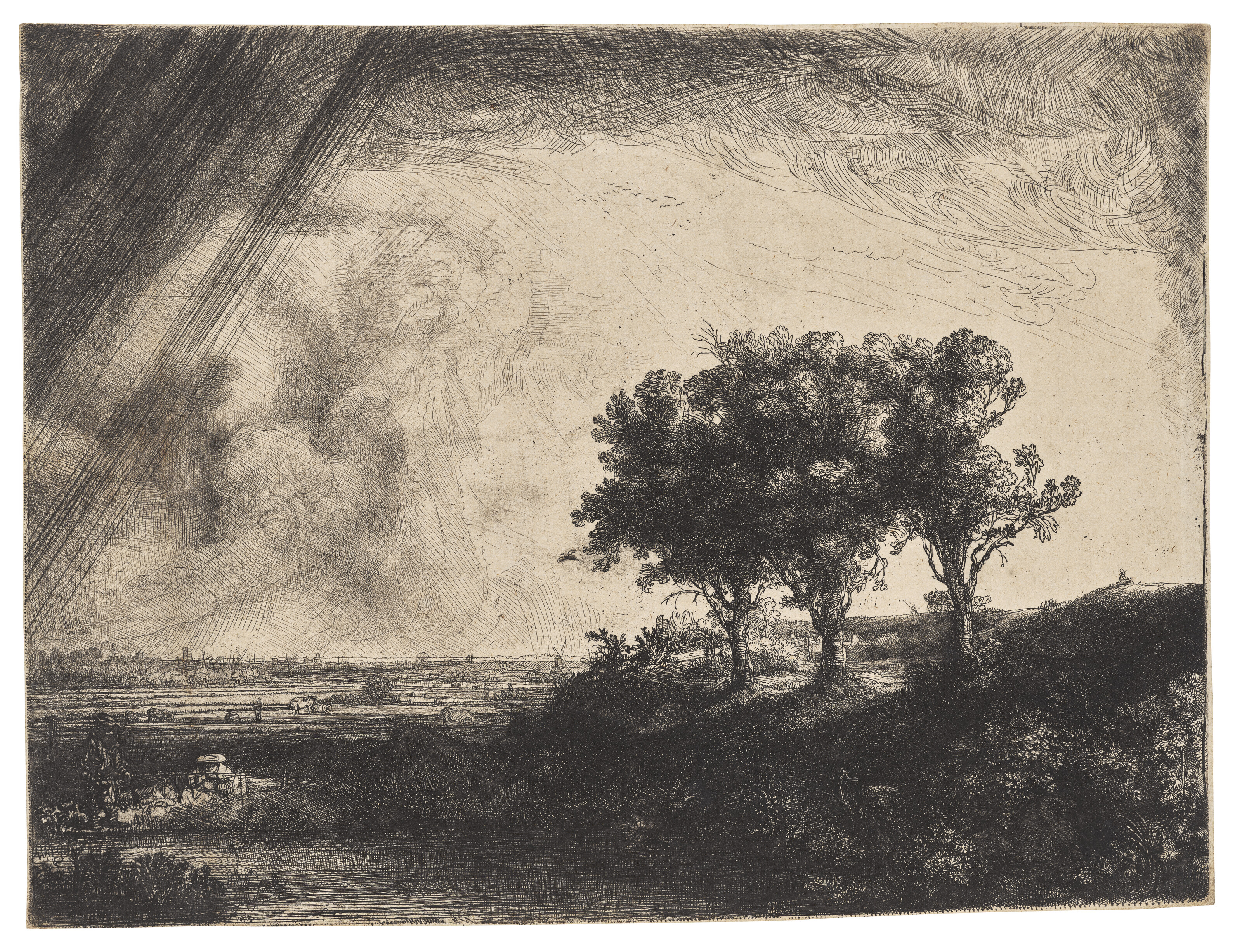 Rembrandt Harmensz. van Rijn, The Three Trees, 1643, offered in Spellbound: The Hegewisch Collection, Part I on 16 October 2025 at Christie's in London