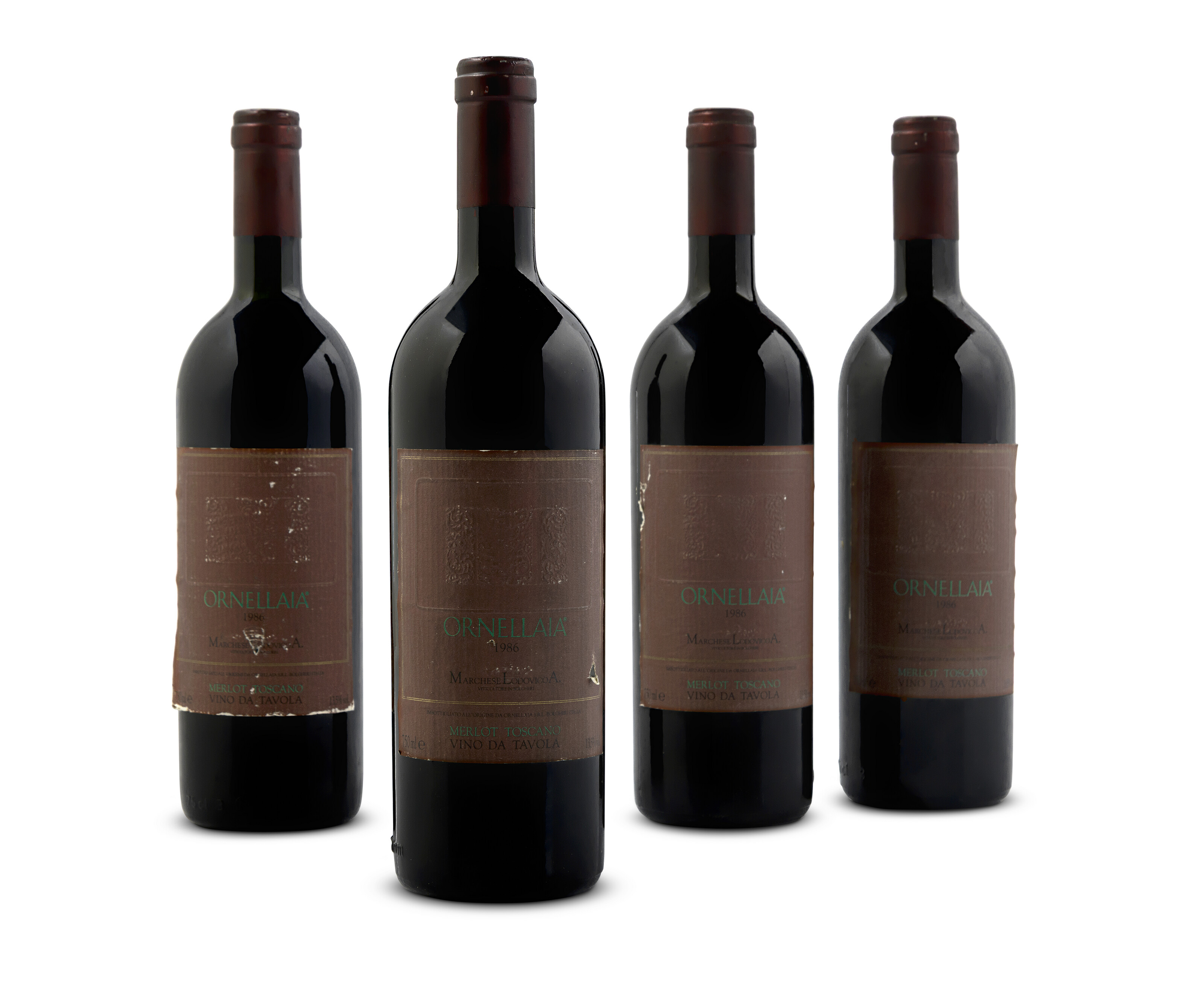 Masseto, Toscana 1986, First vintage, label states 