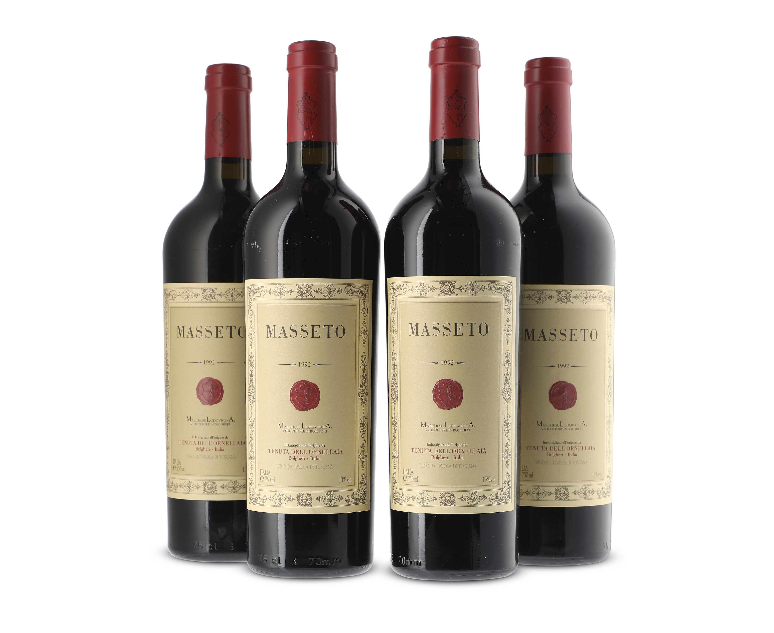 Masseto, Toscana 1992, U. ts or better, one slightly bin-soiled label ...