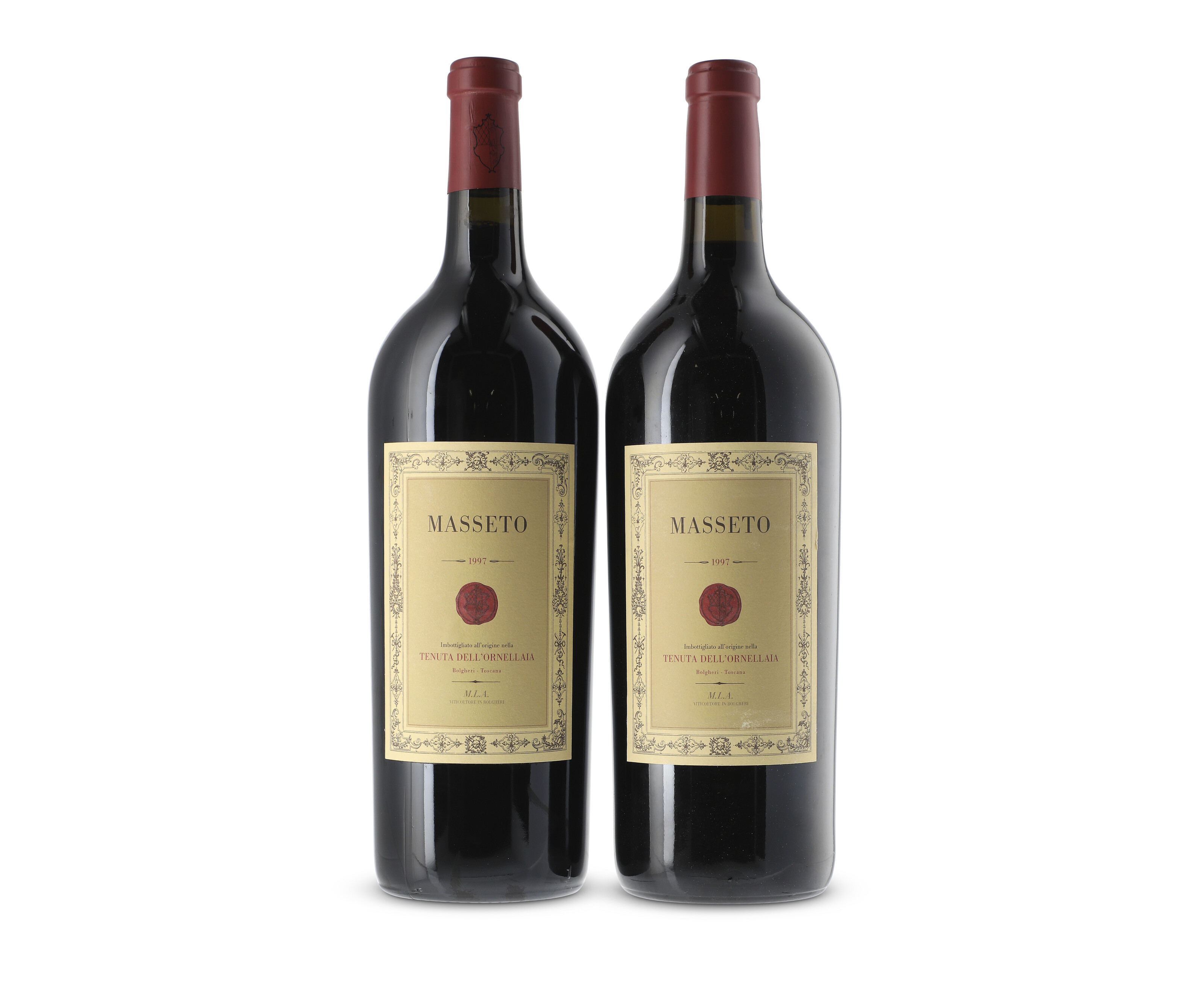 Masseto, Toscana 1997, U. into-neck, two nicked labels, one slightly ...