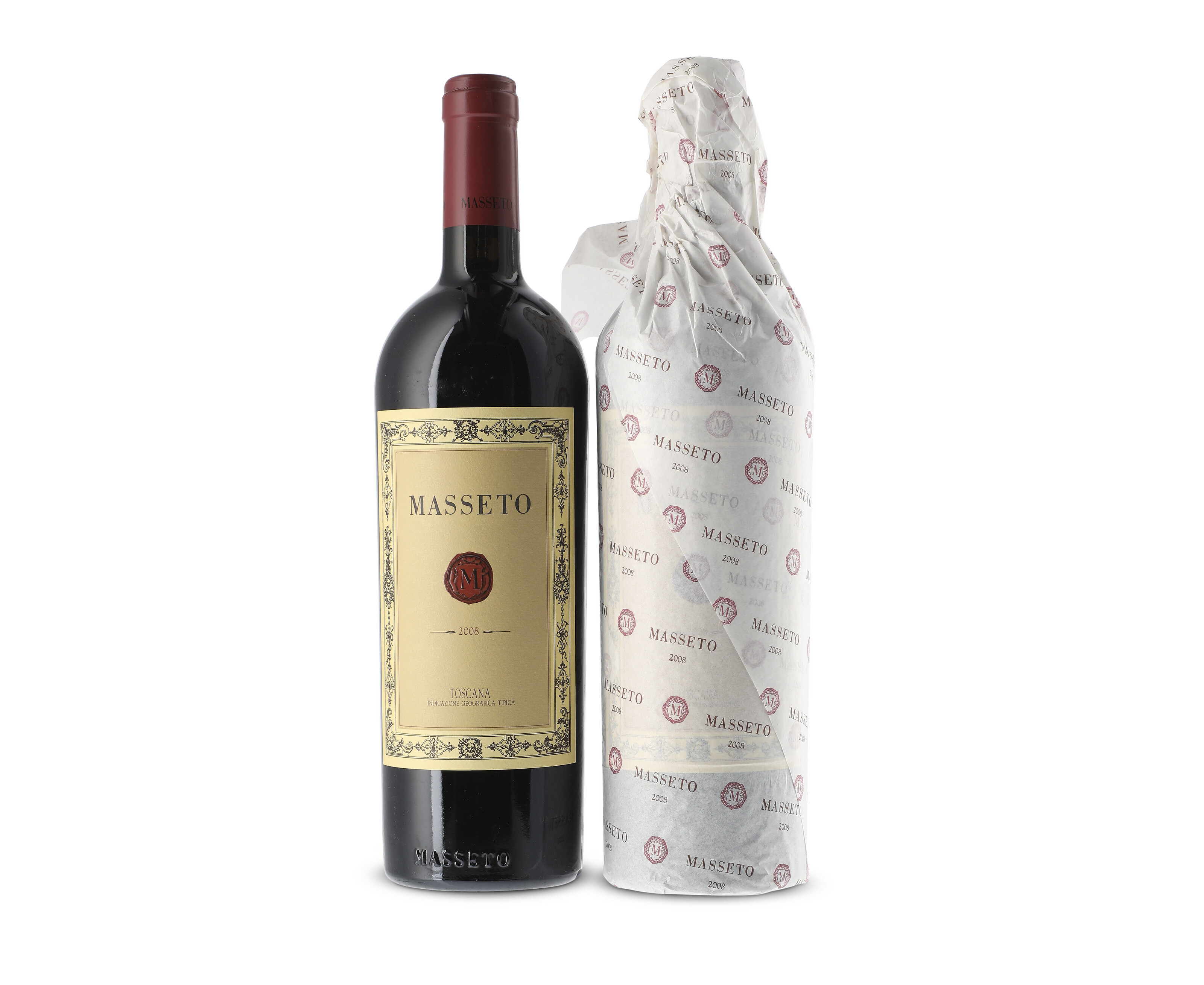 Masseto, Toscana 2008, In three-bottle original wooden cases2008 ...