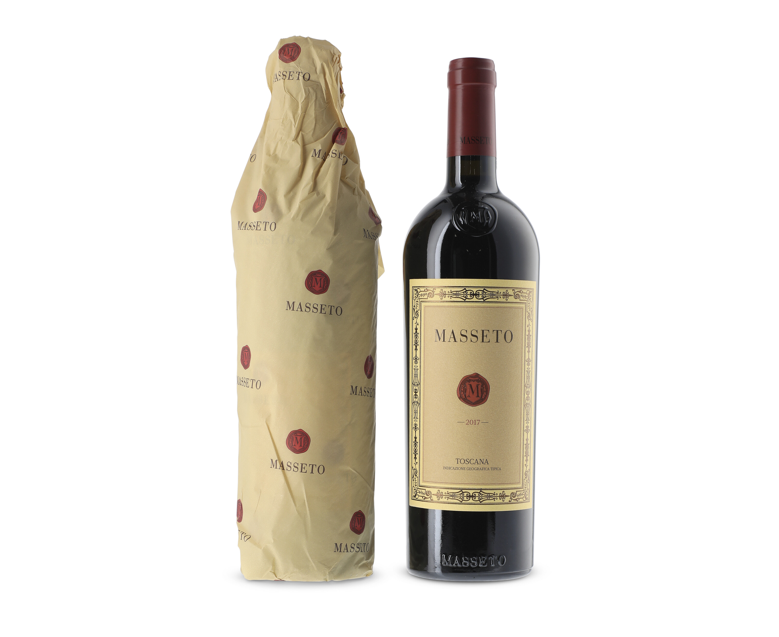 Masseto, Toscana 2017, In three-bottle original wooden cases2017 ...