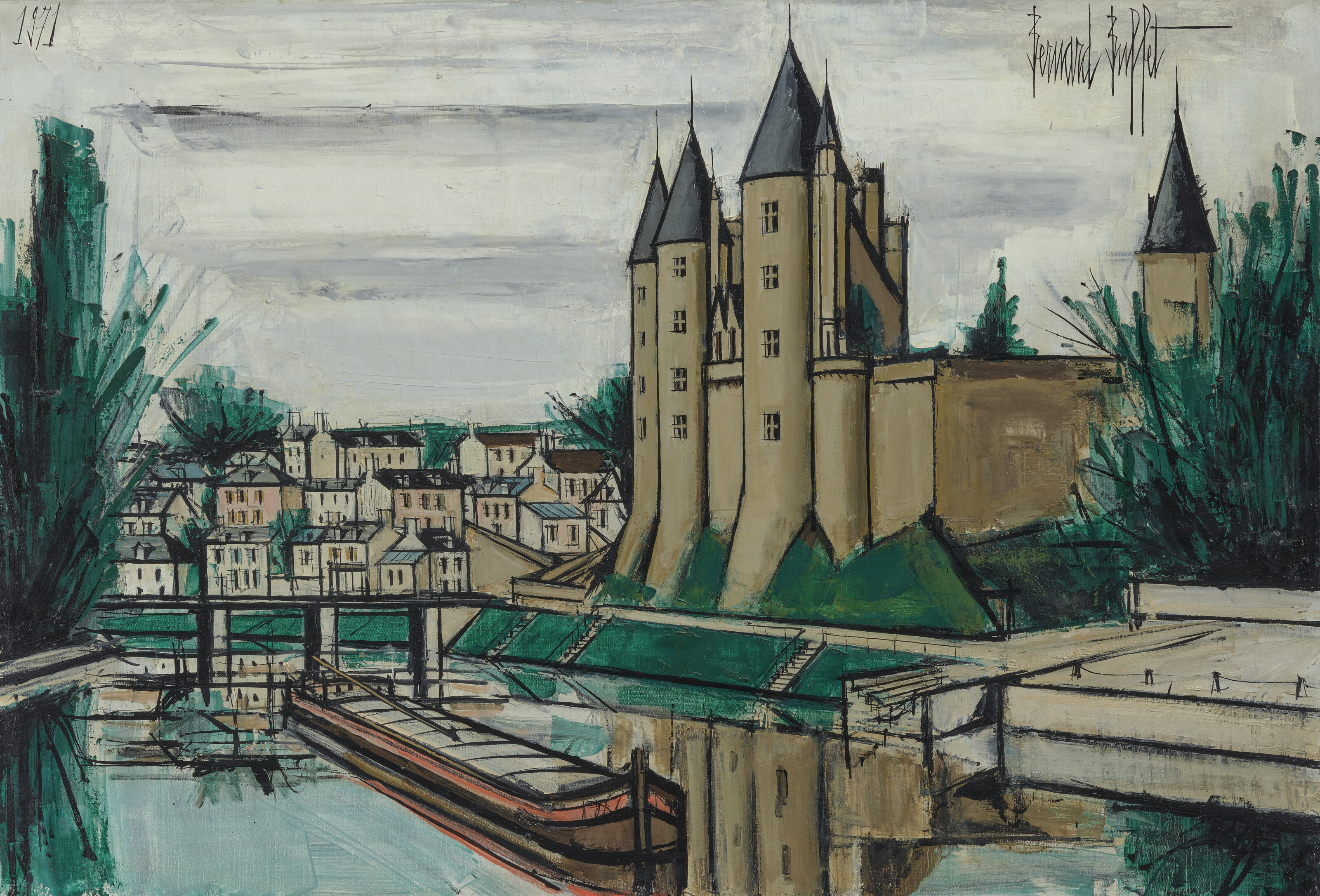 BERNARD BUFFET (1928-1999), Saint-Tropez, le quai Suffren | Christie's