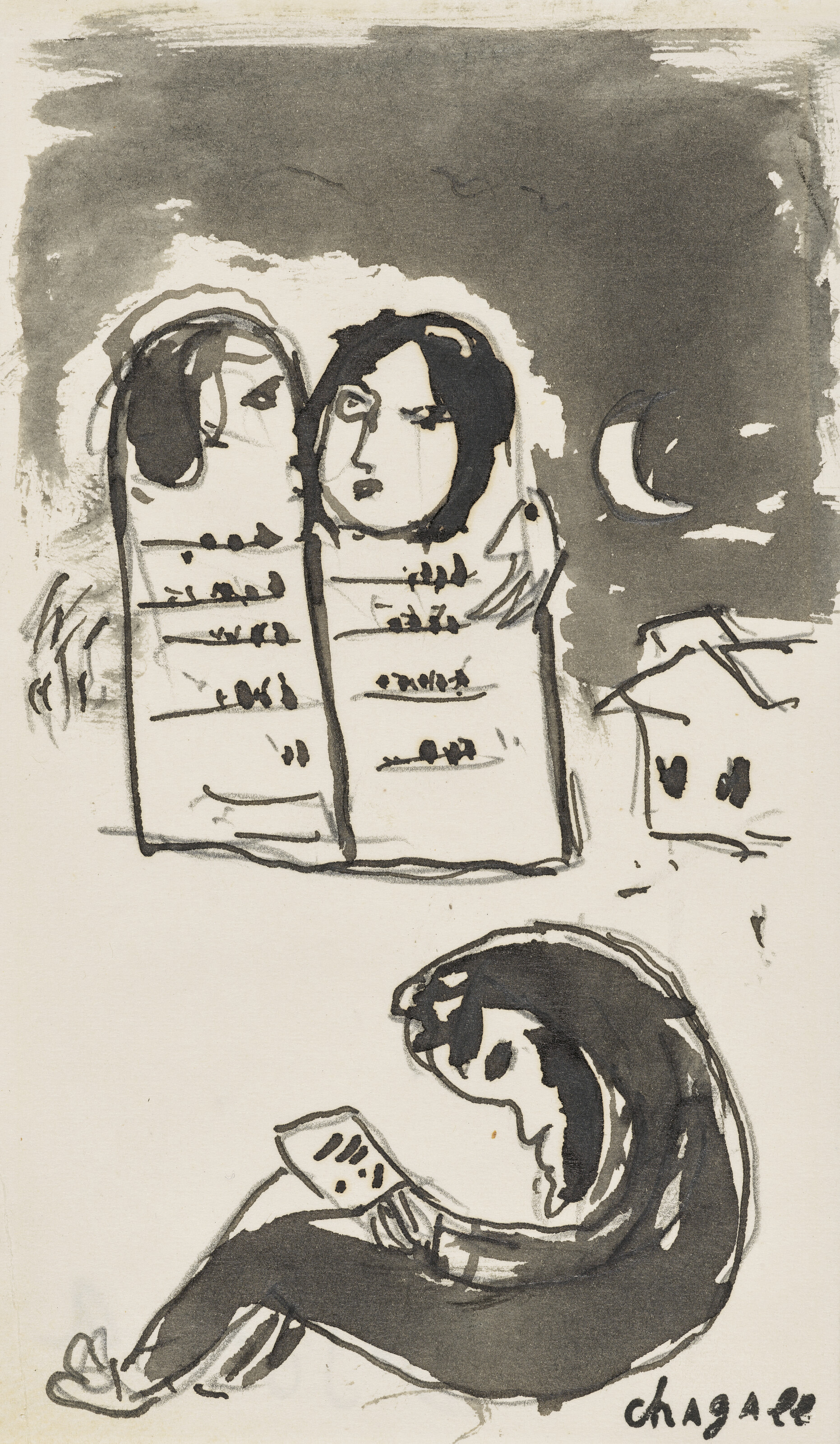 MARC CHAGALL — Prière dans la nuit