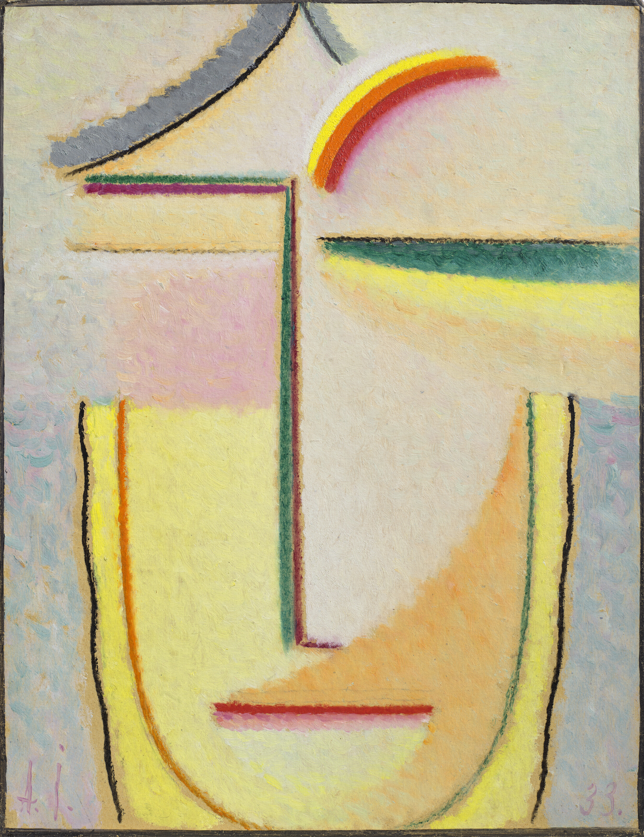 Alexej von Jawlensky, Abstrakter Kopf, 1933, offered in the Impressionist and Modern Art Day and Works on Paper Sale on 7 March 2025 at Christie's in London