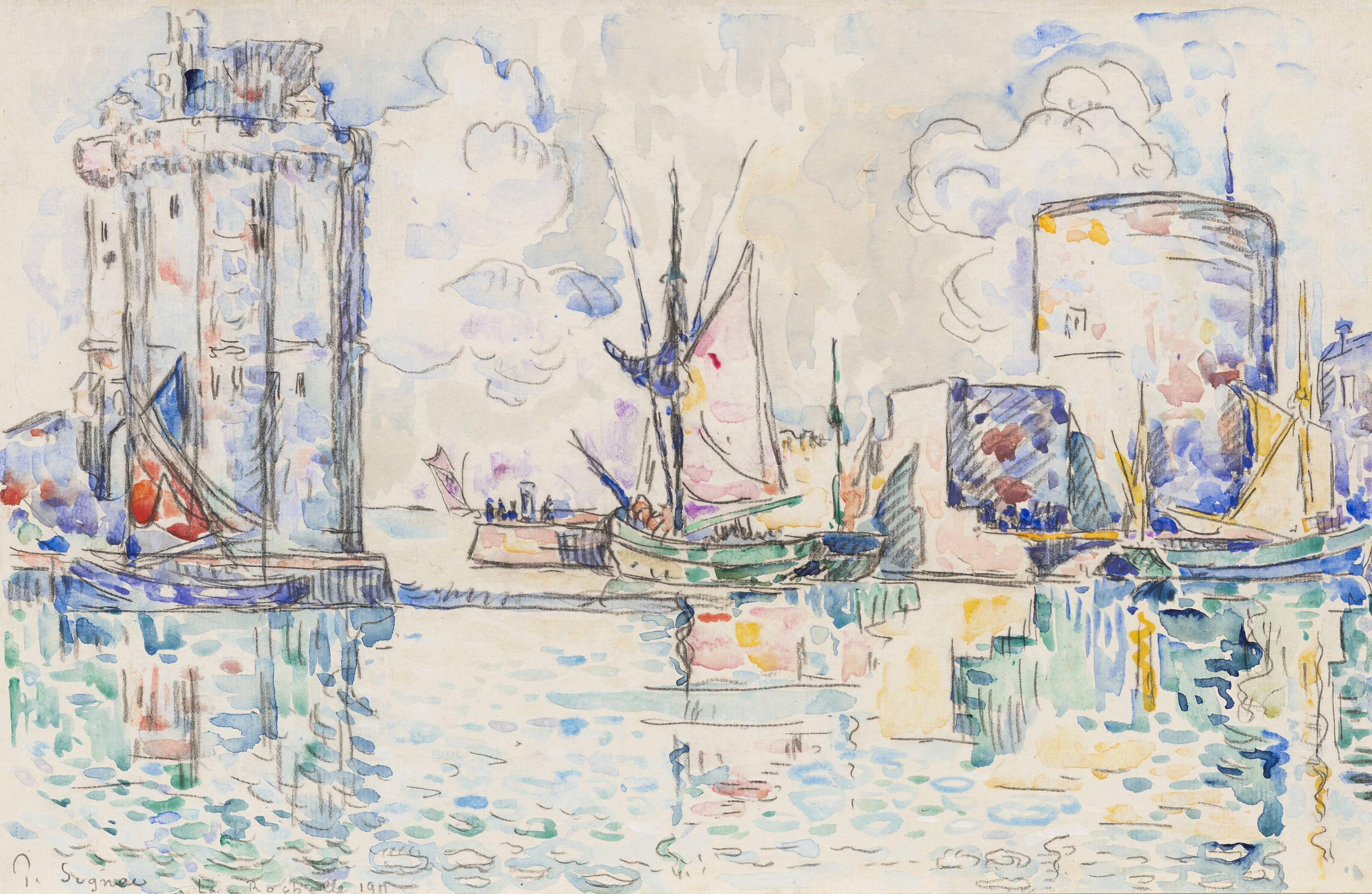 Paul Signac, La Rochelle. Sortie du port, 1911, offered in Impressionist and Modern Art Day and Works on Paper Sale on 17 October 2025 at Christie's in London