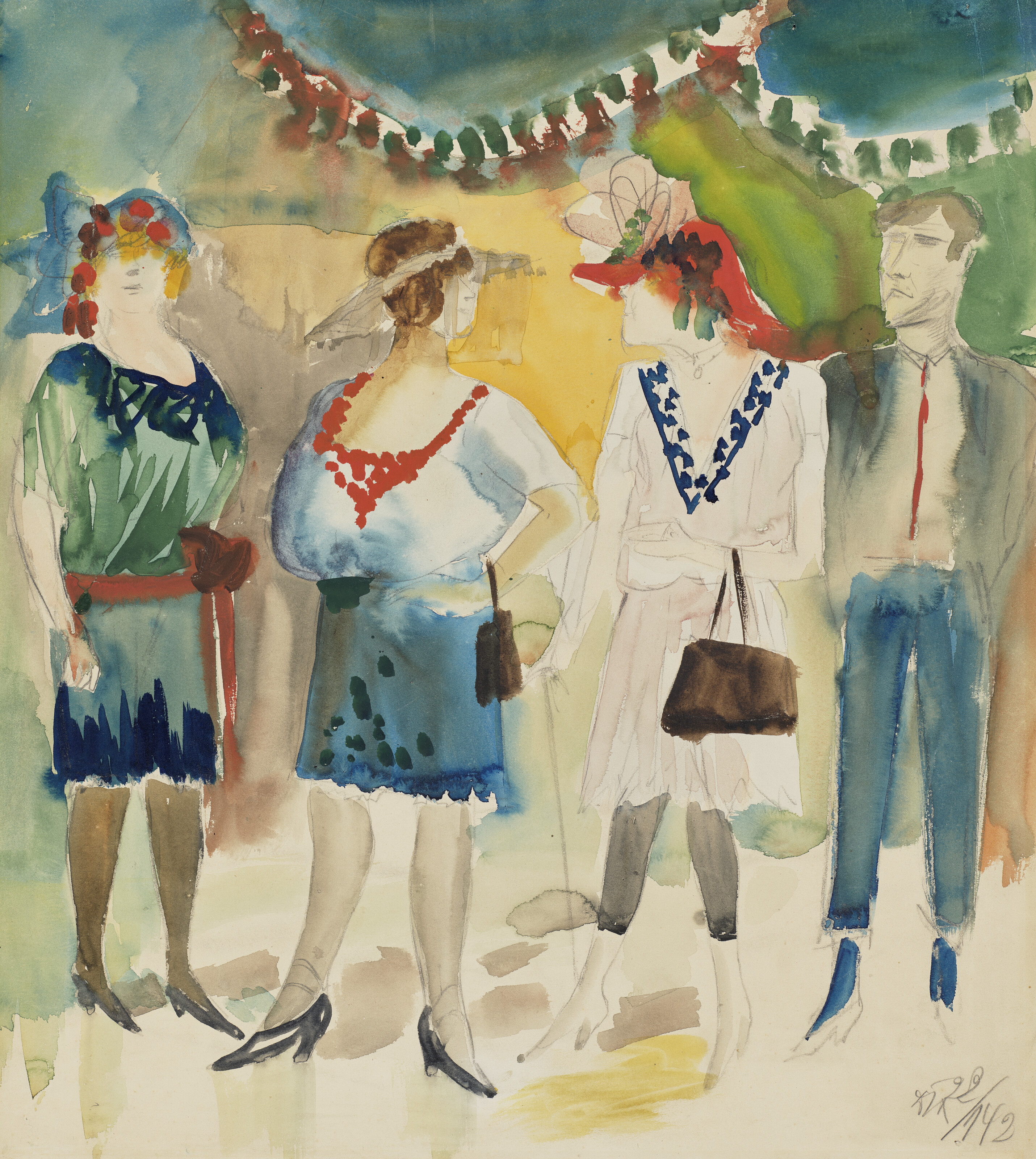 Otto Dix, Tanzsaal, 1922, offered in the Impressionist and Modern Art Day and Works on Paper Sale on 17 October 2025 at Christie's in London
