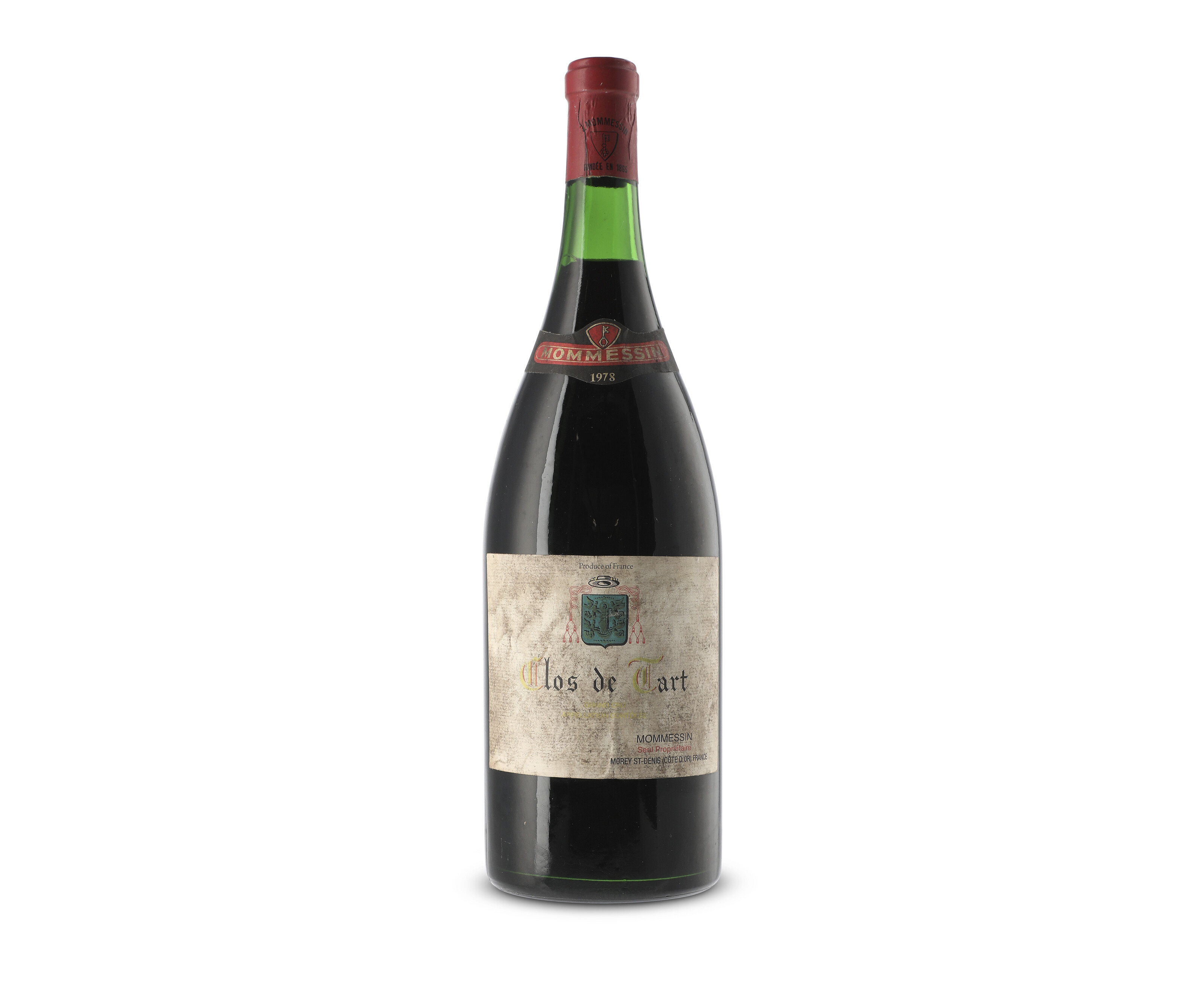 Clos de Tart, 1978, Côte de Nuits, Grand CruU. 3.5cm, bin-soiled