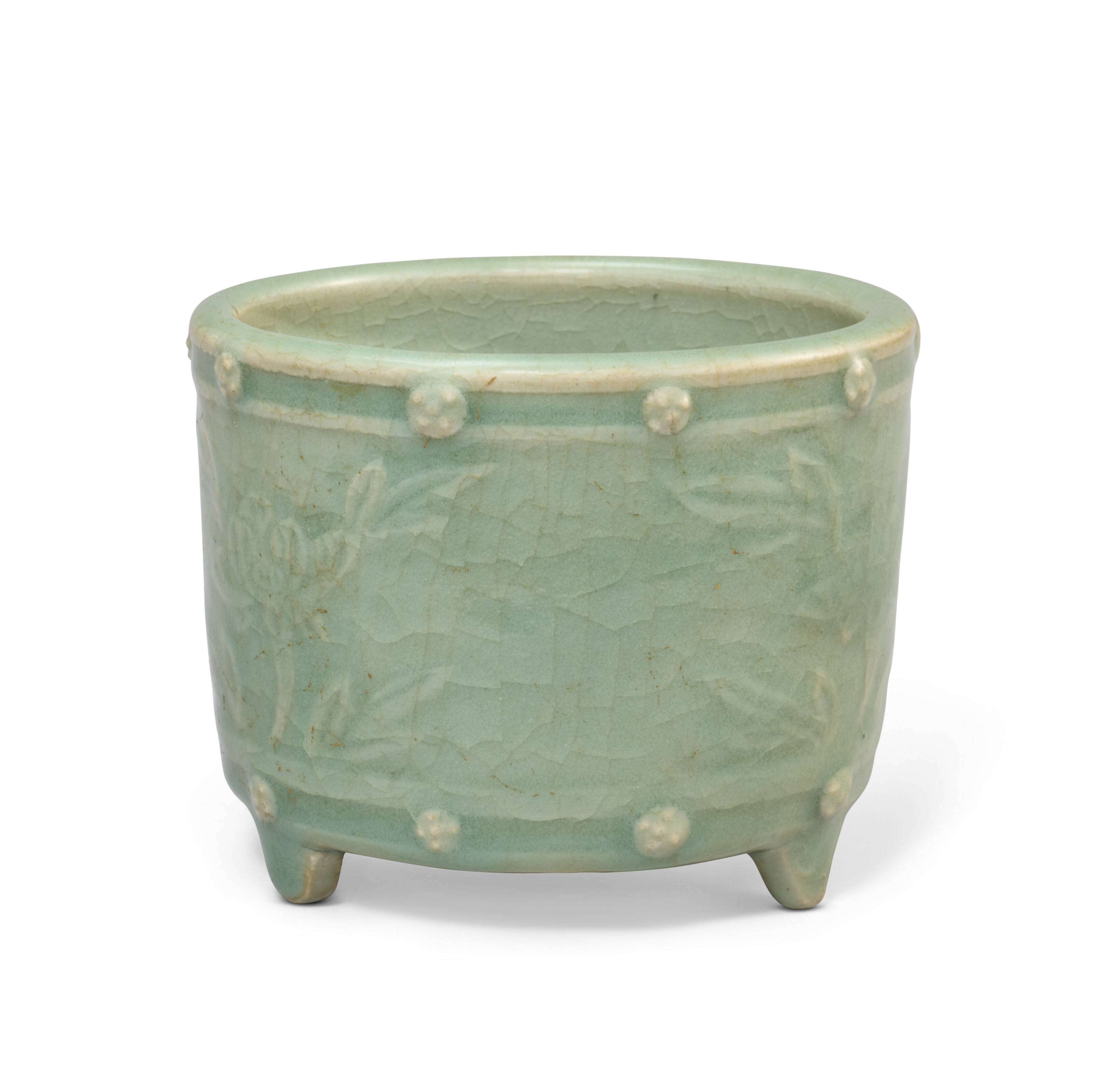 清康熙青花缠枝花卉纹碗「大明嘉靖年制」款, CHINA, QING DYNASTY