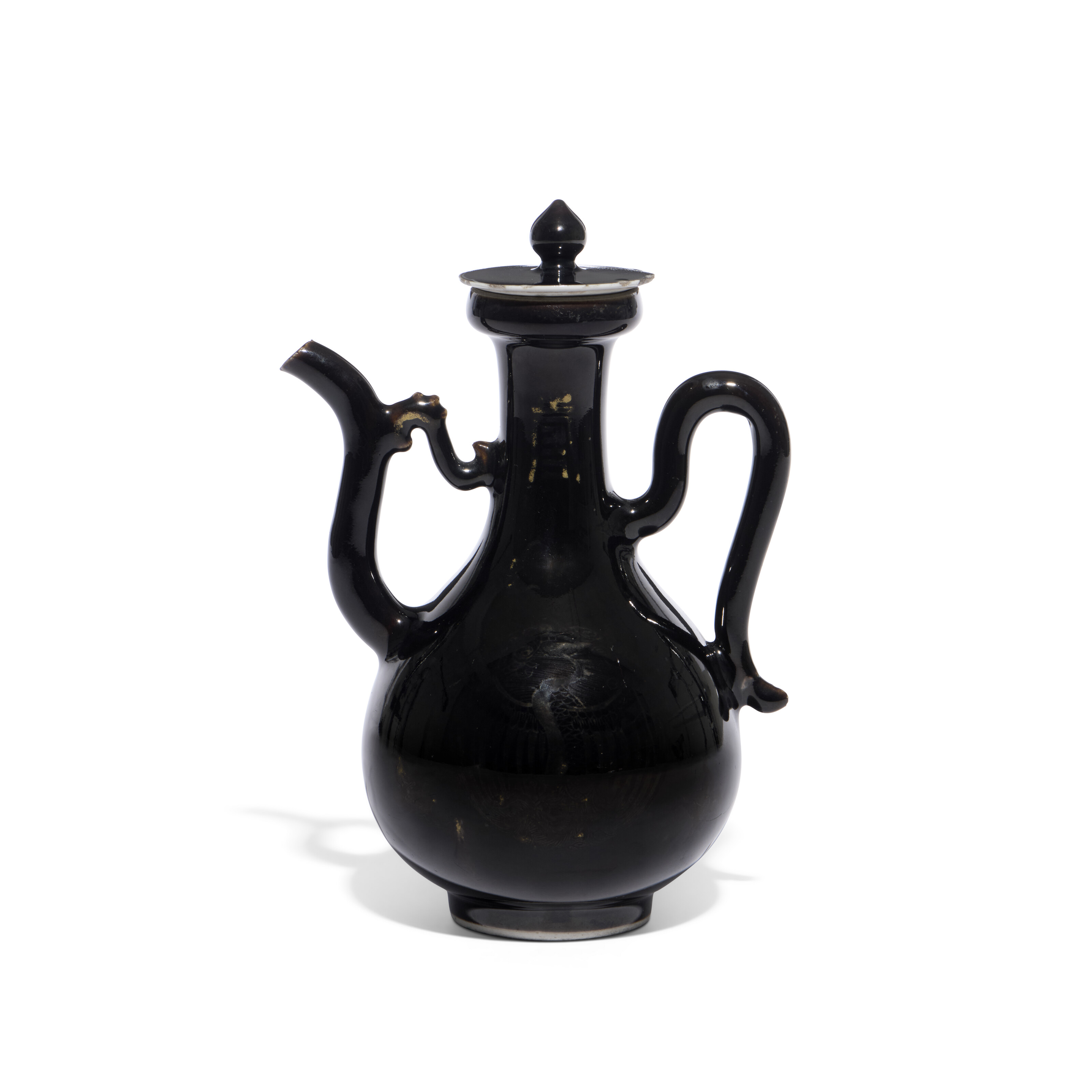 清康熙乌金釉执壶, CHINA, QING DYNASTY, KANGXI PERIOD (1662-1722