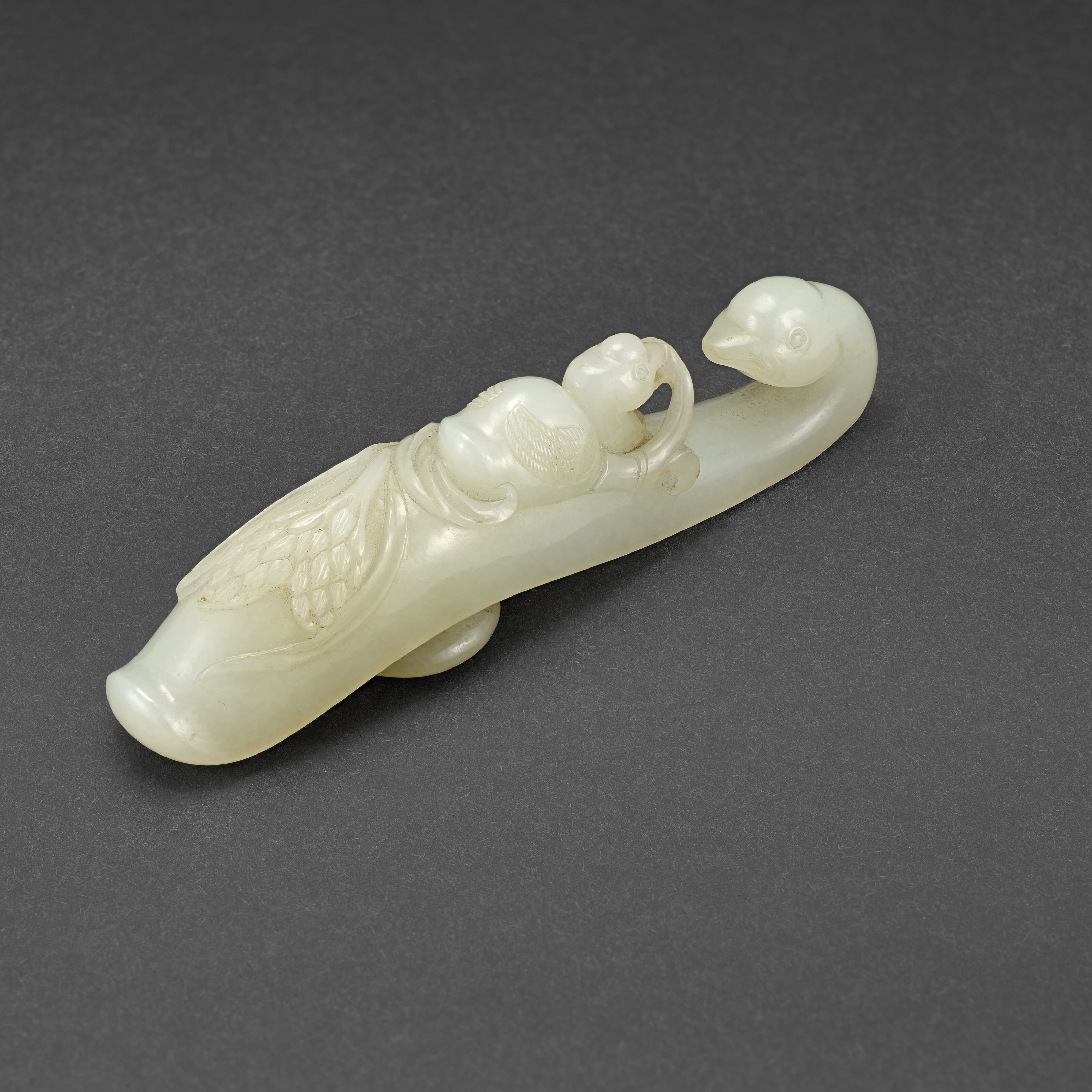 清乾隆白玉寿老摆件, CHINA, QING DYNASTY, QIANLONG PERIOD (1736