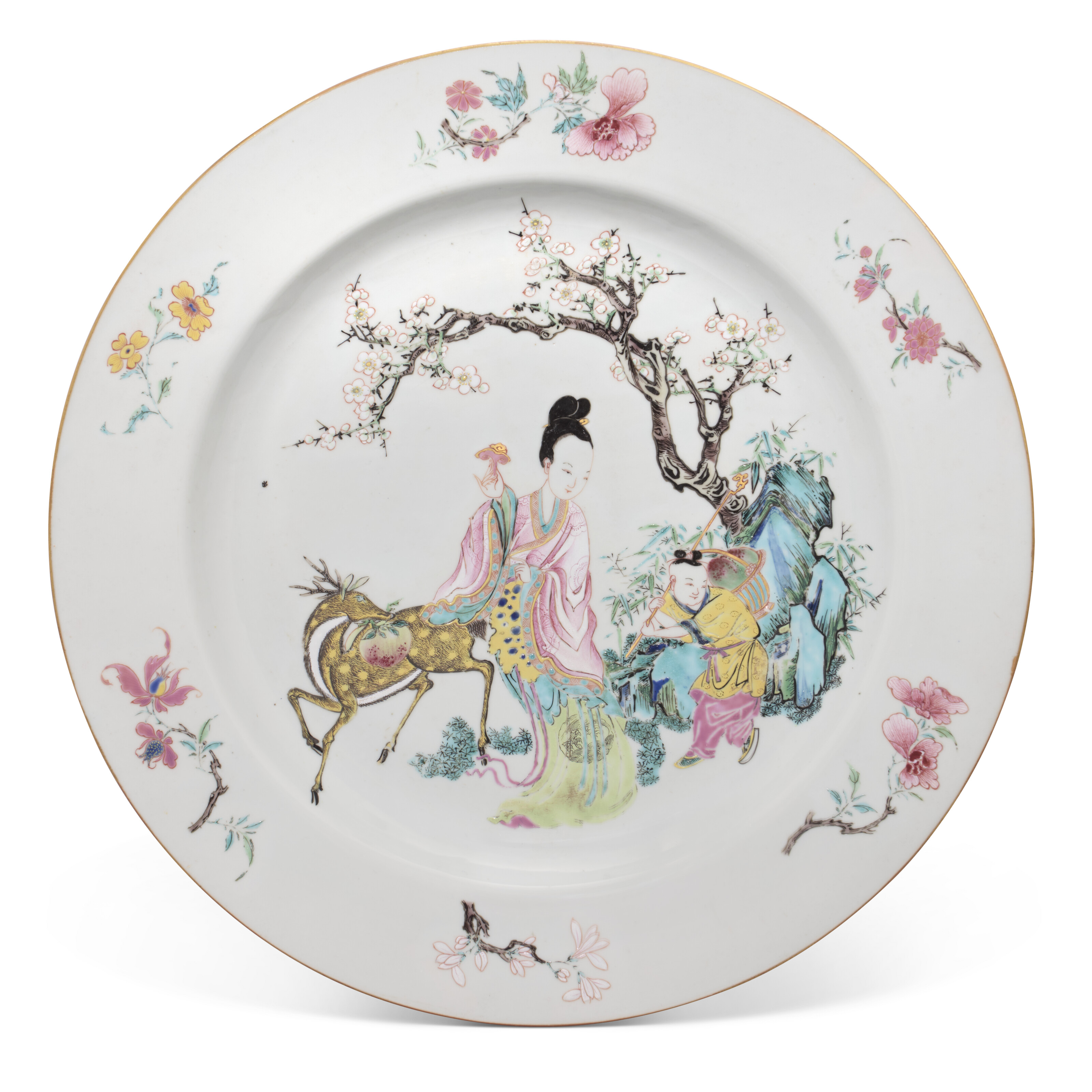 清乾隆青花纏枝蓮紋鋪首尊青花六字篆書款, CHINA, QING DYNASTY