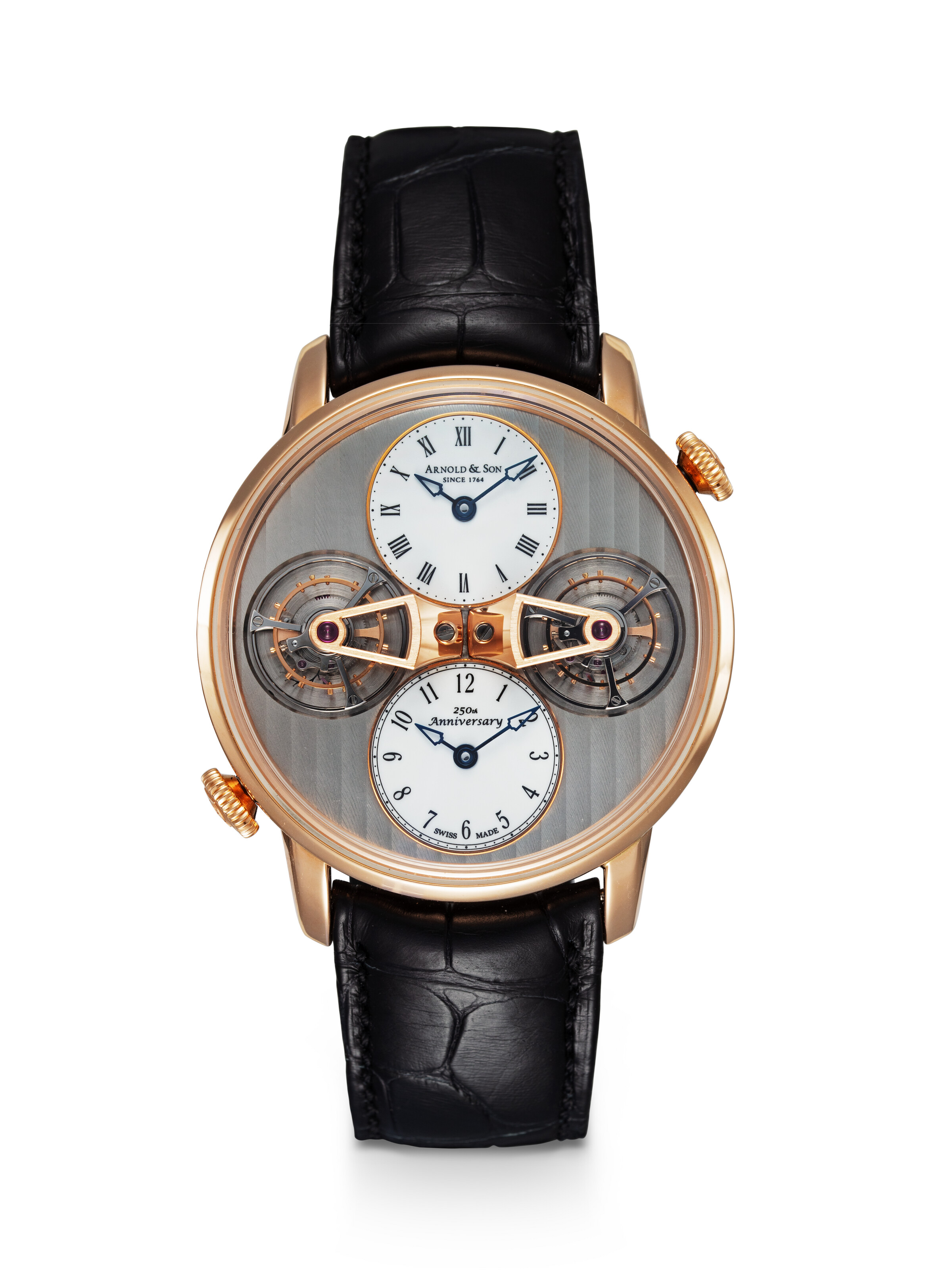 ARNOLD & SON, 'DTE DOUBLE TOURBILLON ESCAPEMENT' REF. 38.3.1.01,