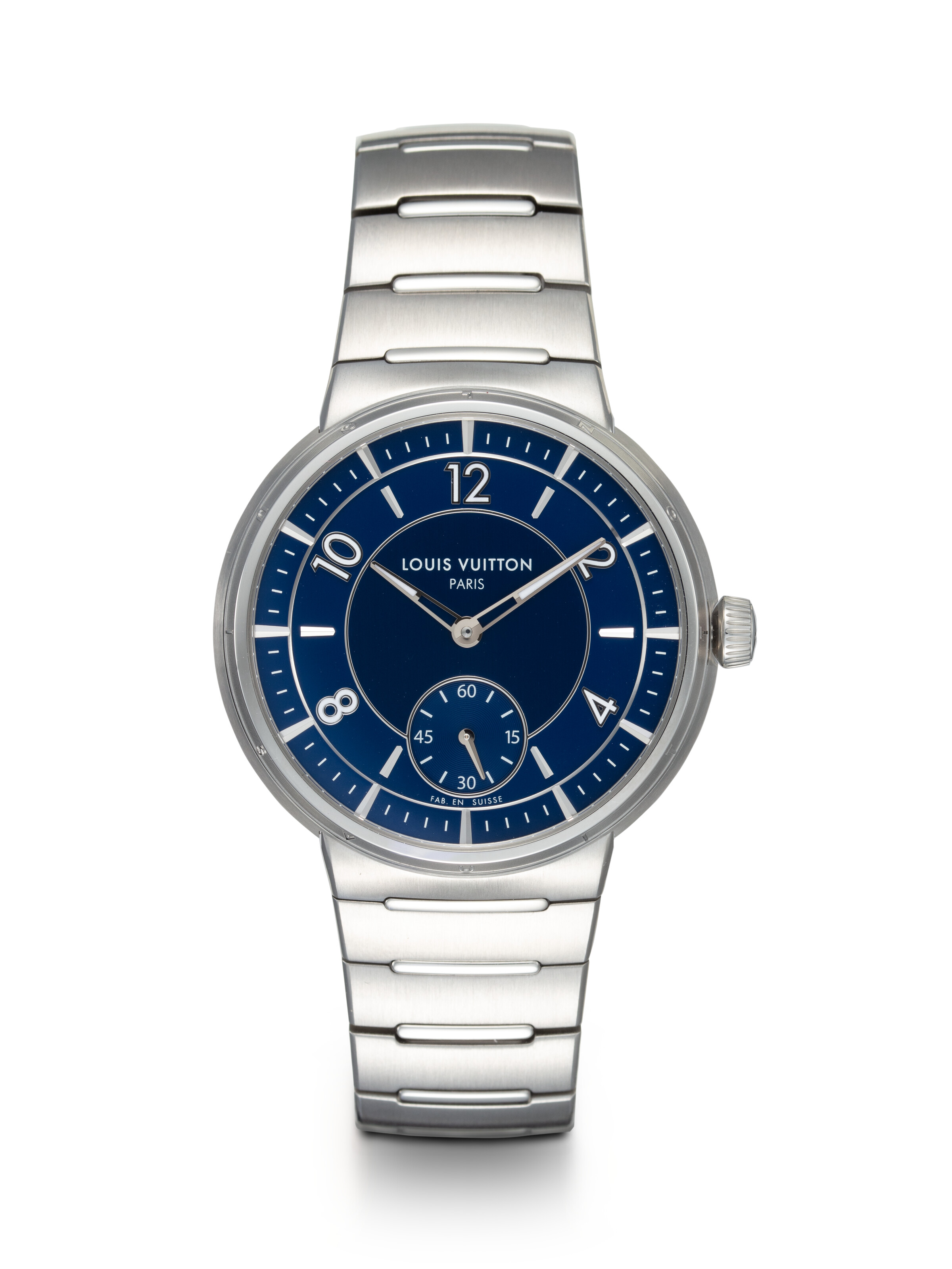 LOUIS VUITTON, TAMBOUR REF. W1ST20, A FINE STAINLESS STEEL