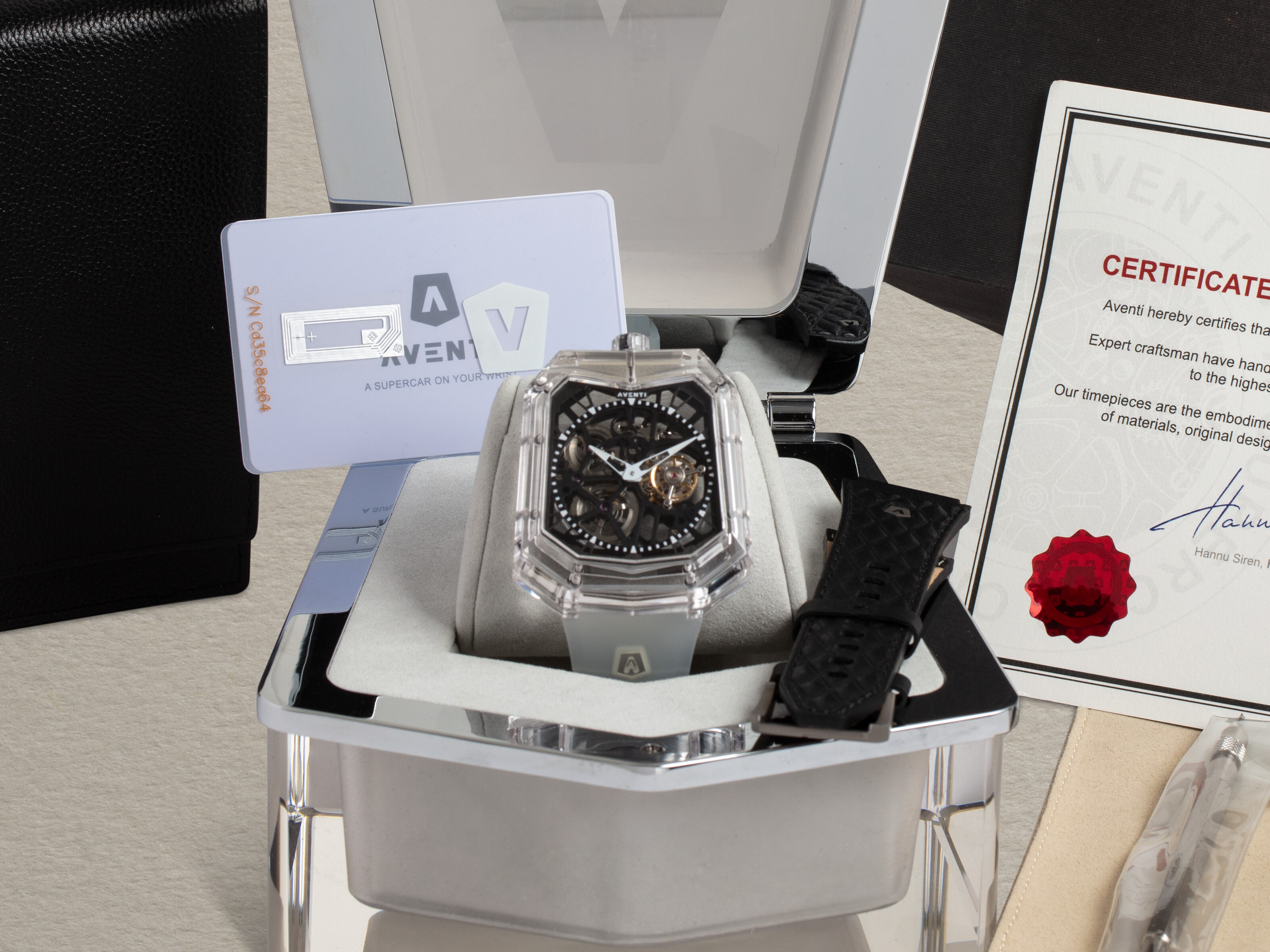 AVENTI, A11-SE, AN AVANT-GARDE SAPPHIRE CRYSTAL TOURBILLON