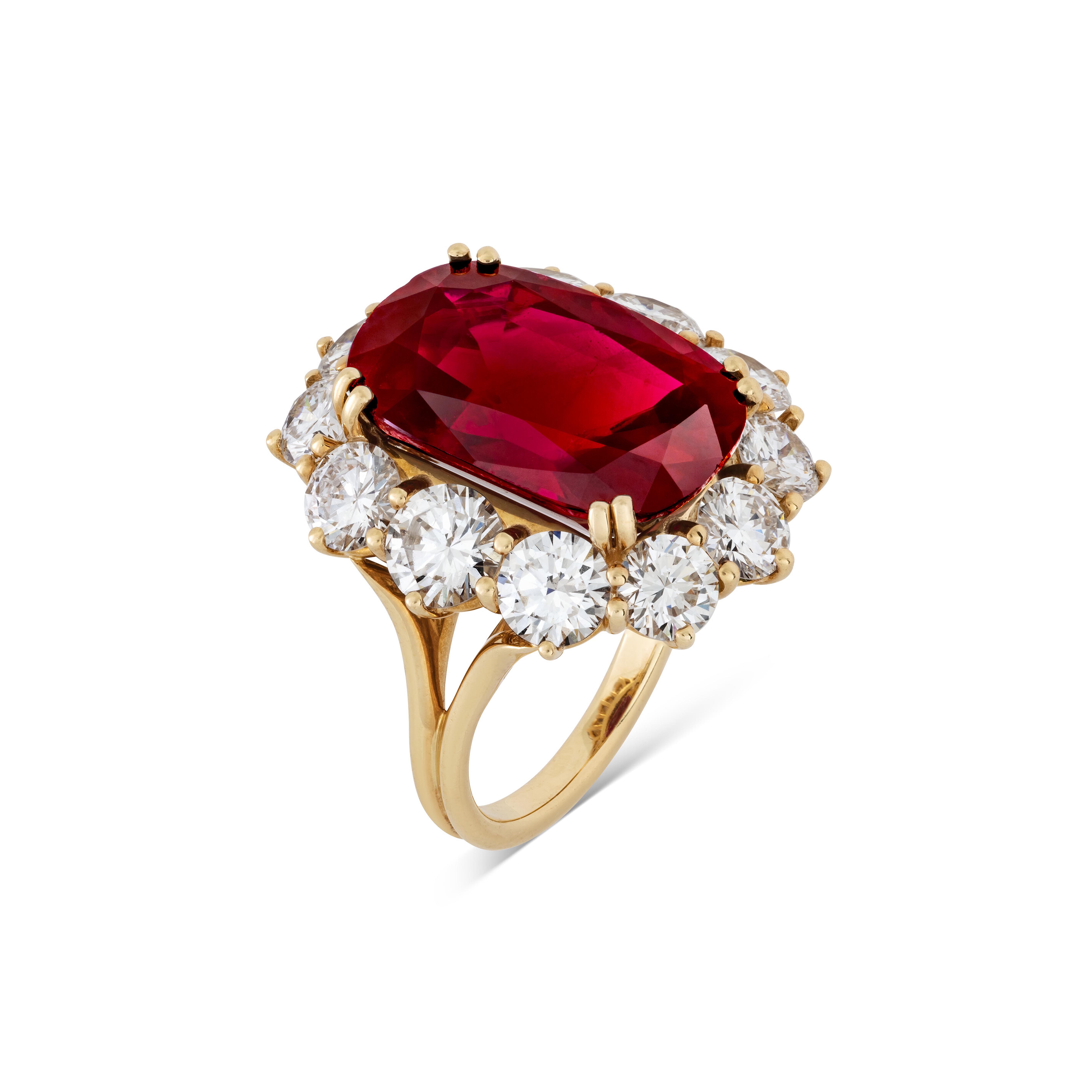 A ruby and diamond ring, offered in Magnificent Jewels on 14 May 2025 at Christie's in Geneva