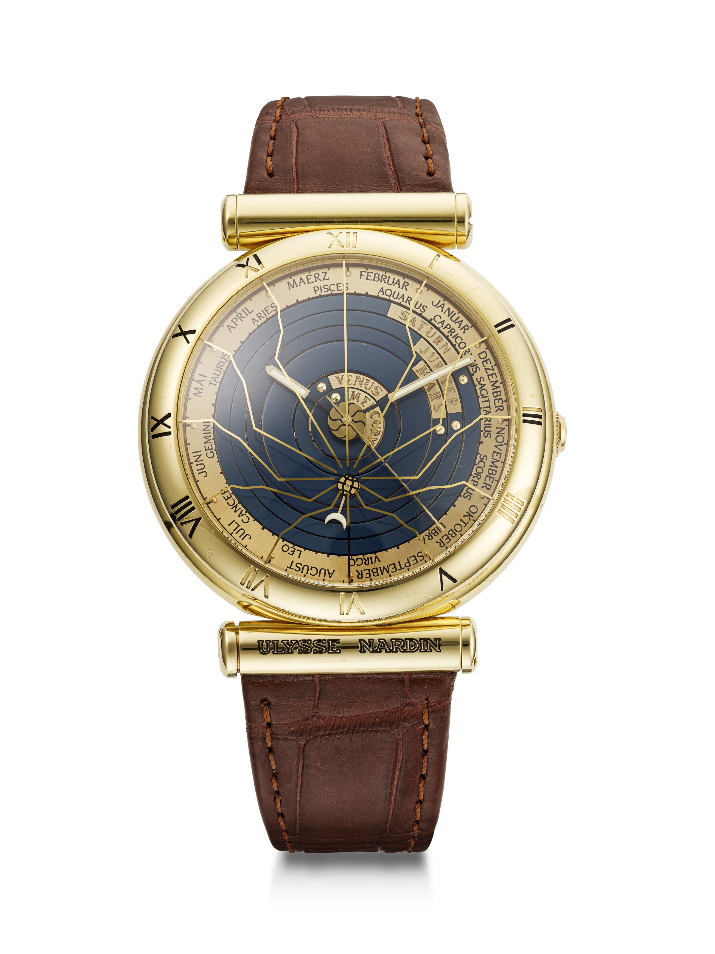 ULYSSE NARDIN, YELLOW GOLD 'TELLURIUM JOHANNES KEPLER', REF. 871
